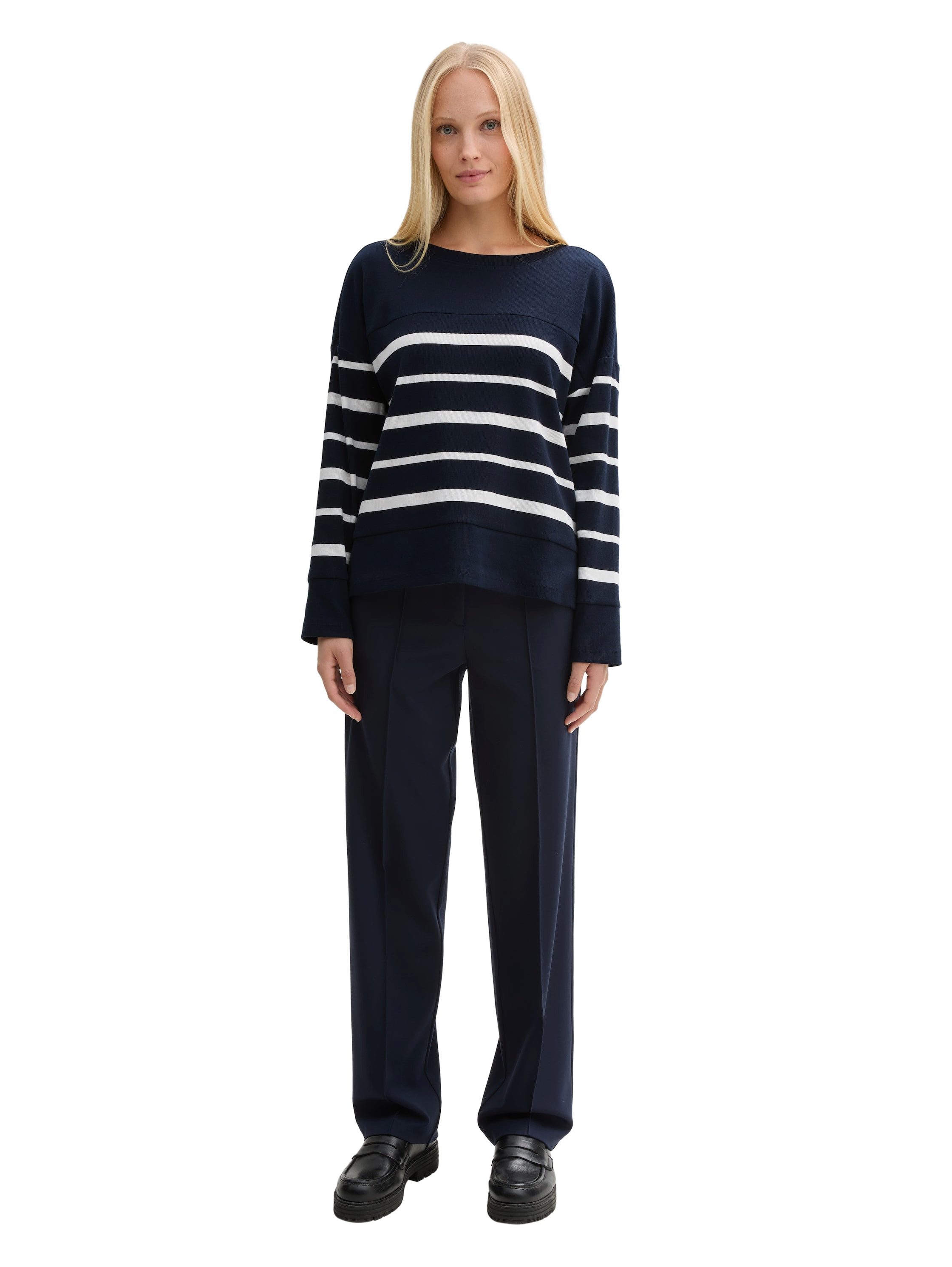Tom Tailor Shirt met lange mouwen met gestreept patroon