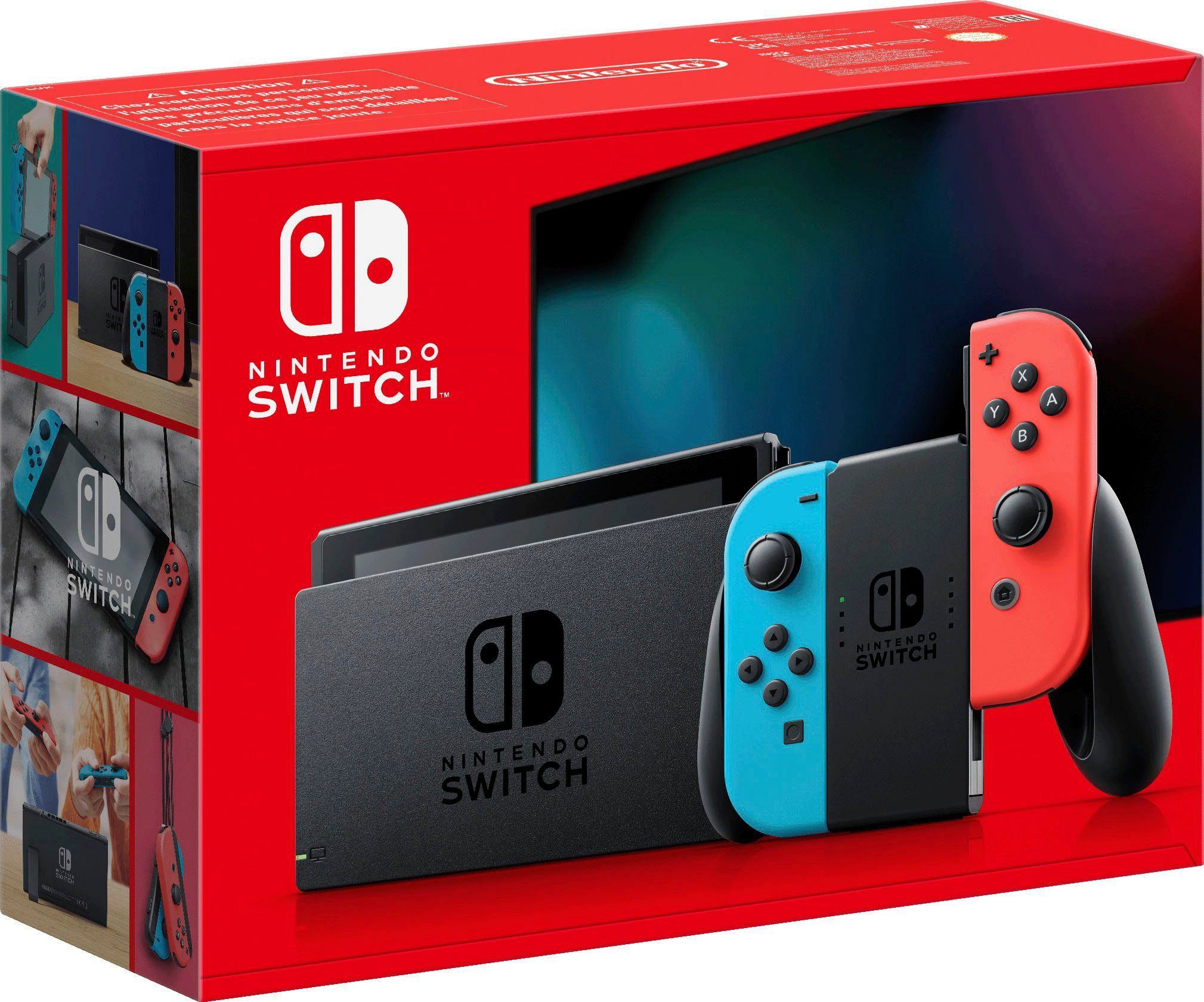 Nintendo Switch Gameconsole Switch neon-rood/neon-blauw