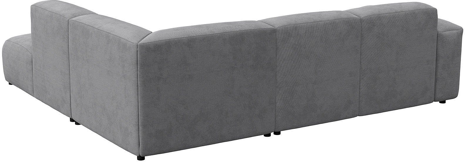 FLEXLUX Hoekbank Lucera, super zitcomfort door koudschuim in de zitting, L-vorm