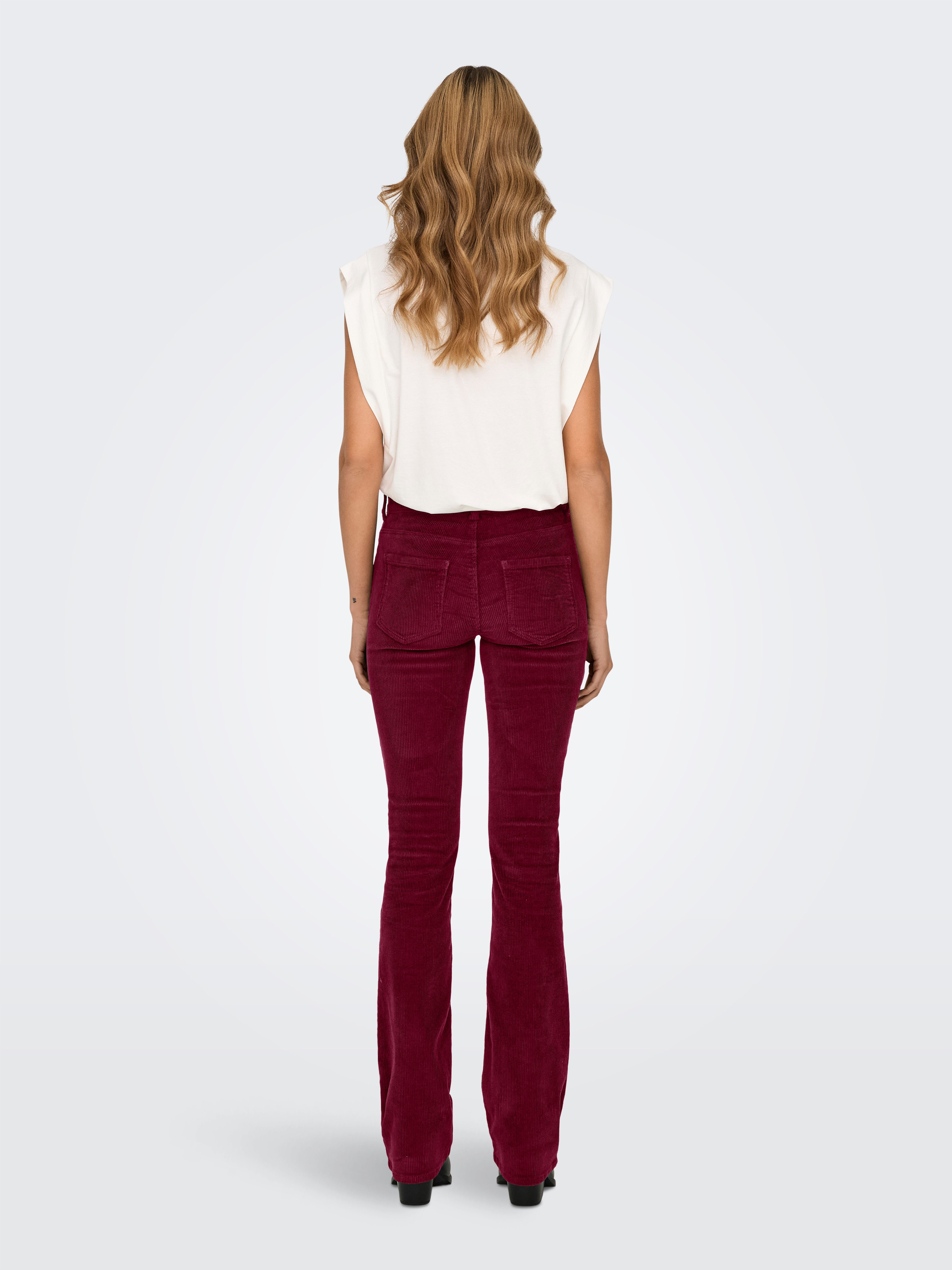Only Cordbroek ONLMARY – Flared corduroy broek met stretchcomfort