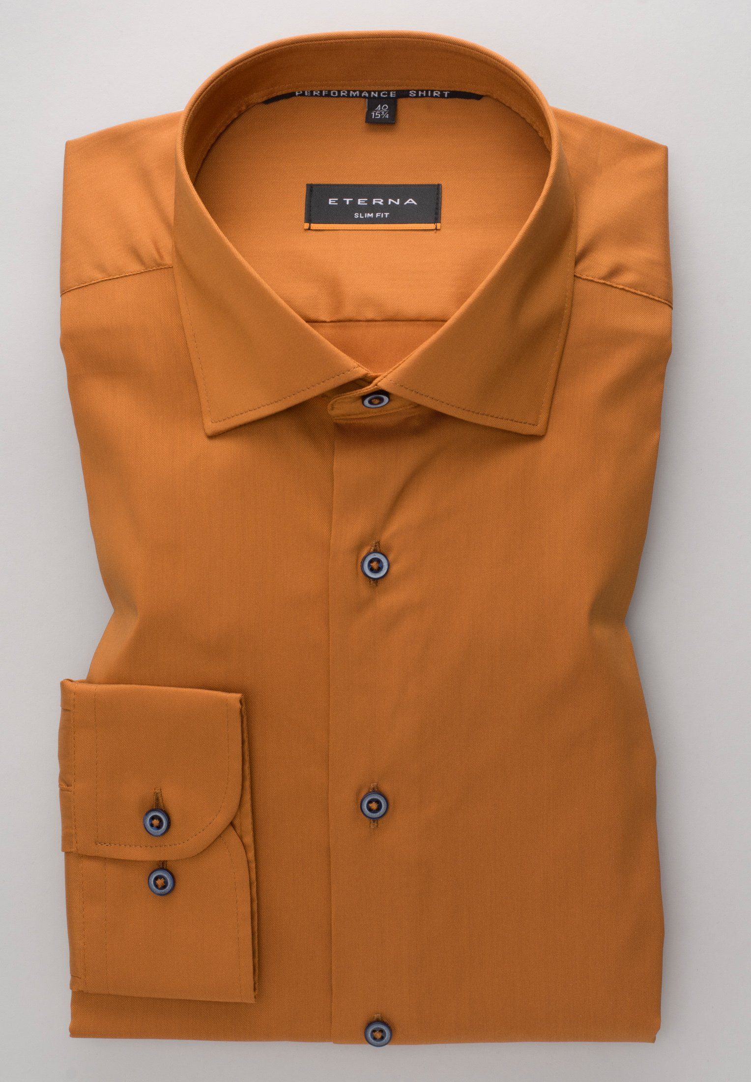 Eterna Overhemd met lange mouwen Slim fit EASY IRON (gemakkelijk te strijken)