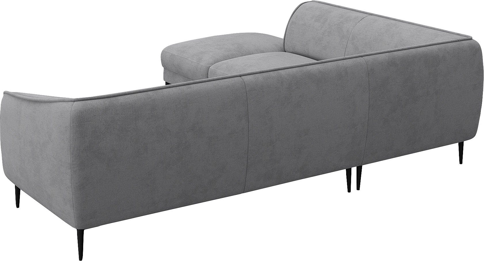 FLEXLUX Hoekbank Belle designbank, L-vorm, BxD 268x209 cm Scandinavisch design, in een sublieme verwerking