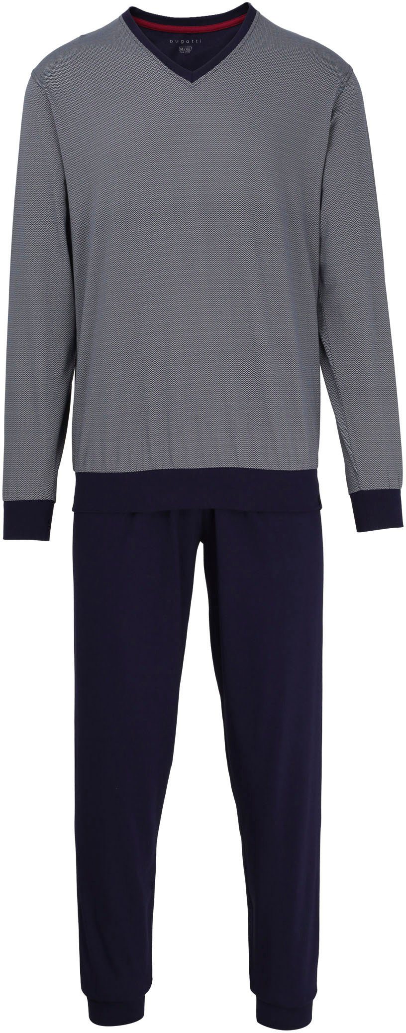 bugatti Pyjama Genua met modieuze v-hals (2-delig)