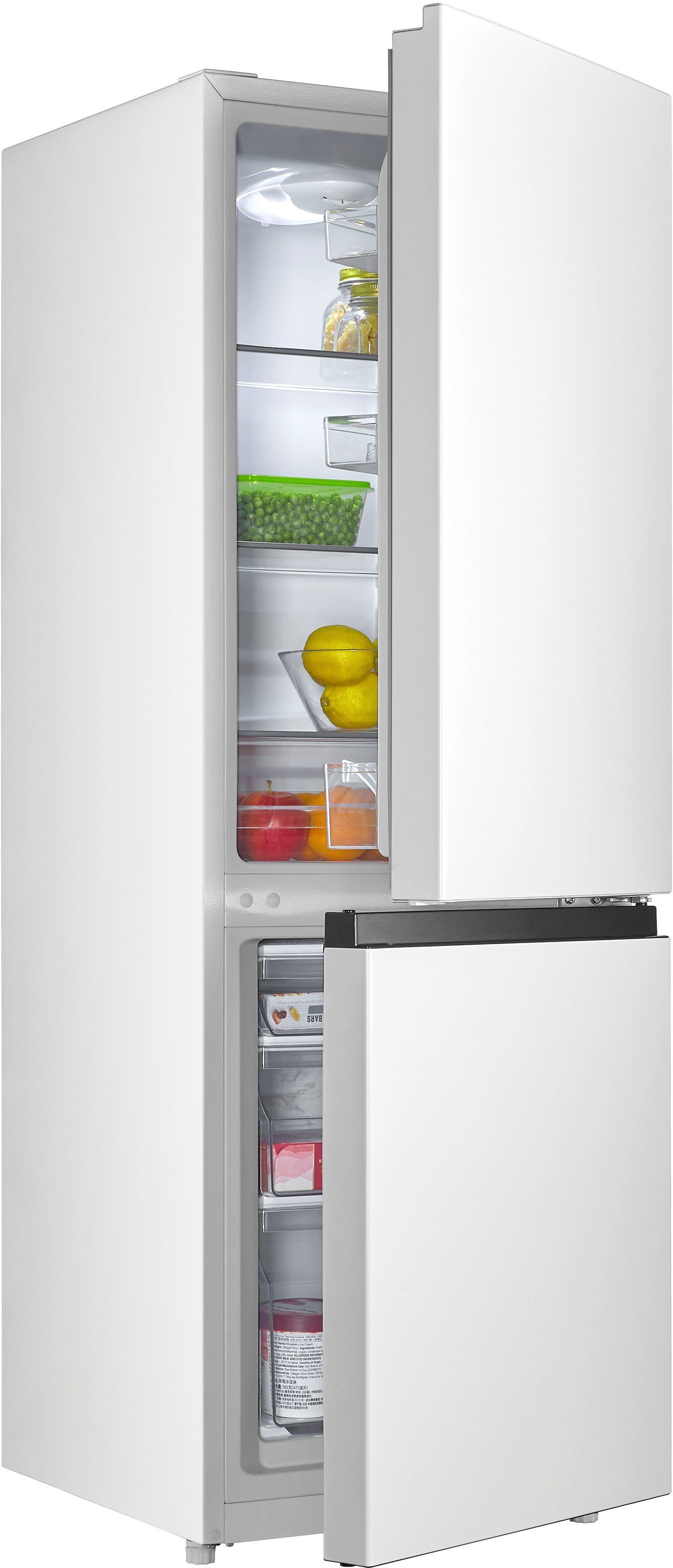 Hanseatic Koel-vriescombinatie HKGK14349DR Ontdooiautomaat, fruit- en groentevak