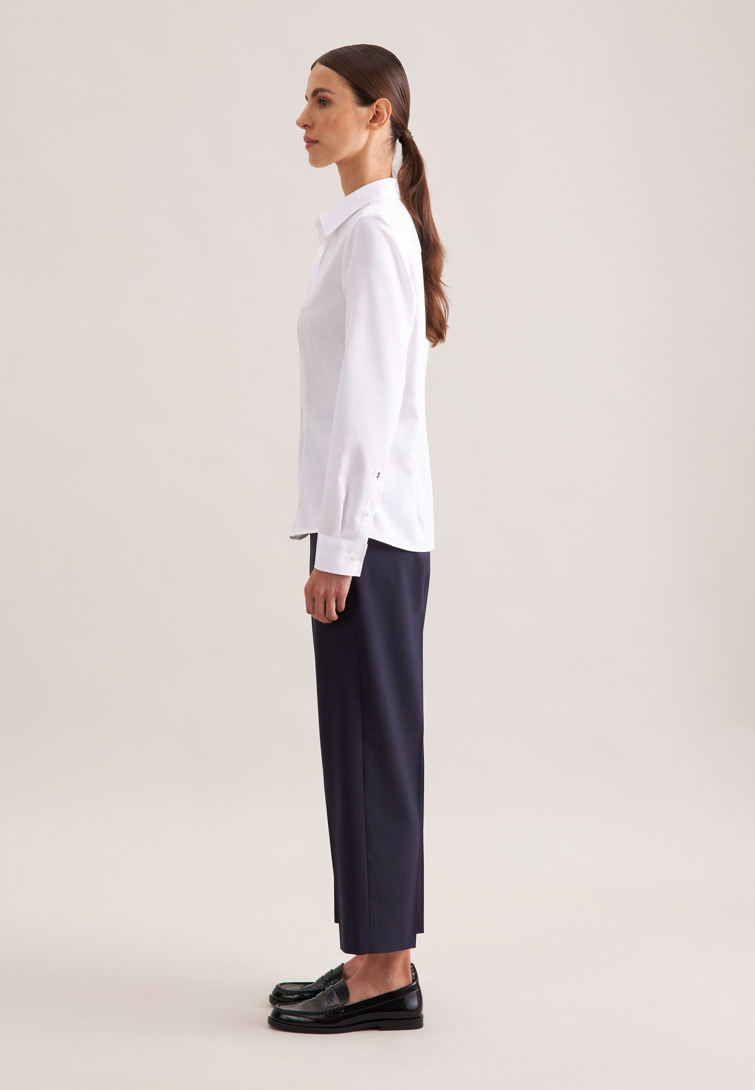 seidensticker Overhemdblouse 1/1 kraag uni