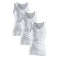schiesser hemd eenvoudig basic-hemd in topmerkkwaliteit (3 stuks) wit