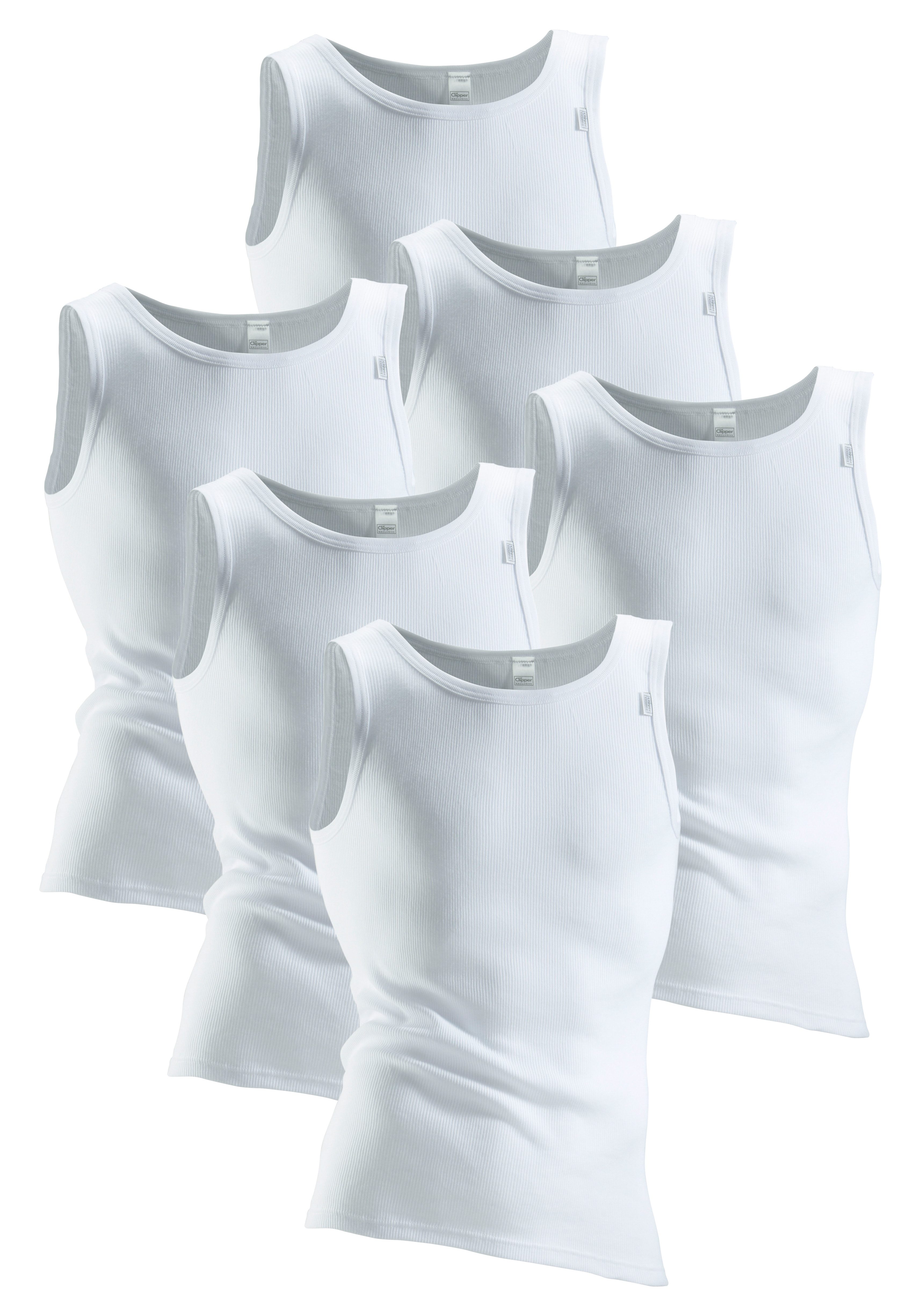 Clipper Exclusive Hemd in dubbelribkwaliteit (6 stuks)