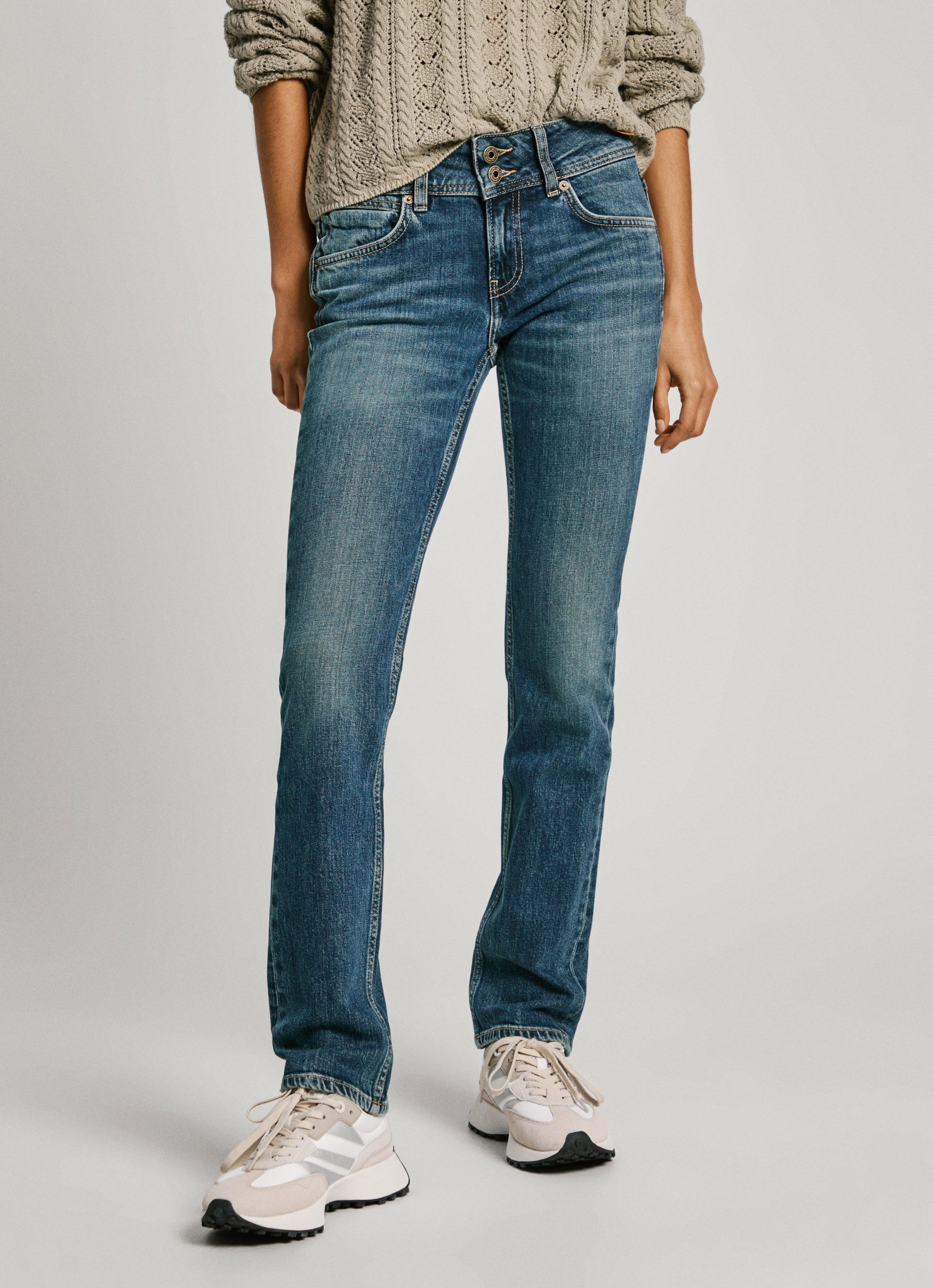 Pepe Jeans Slim fit jeans SLIM JEANS LW dames slim fit jeans maat 30 blauw