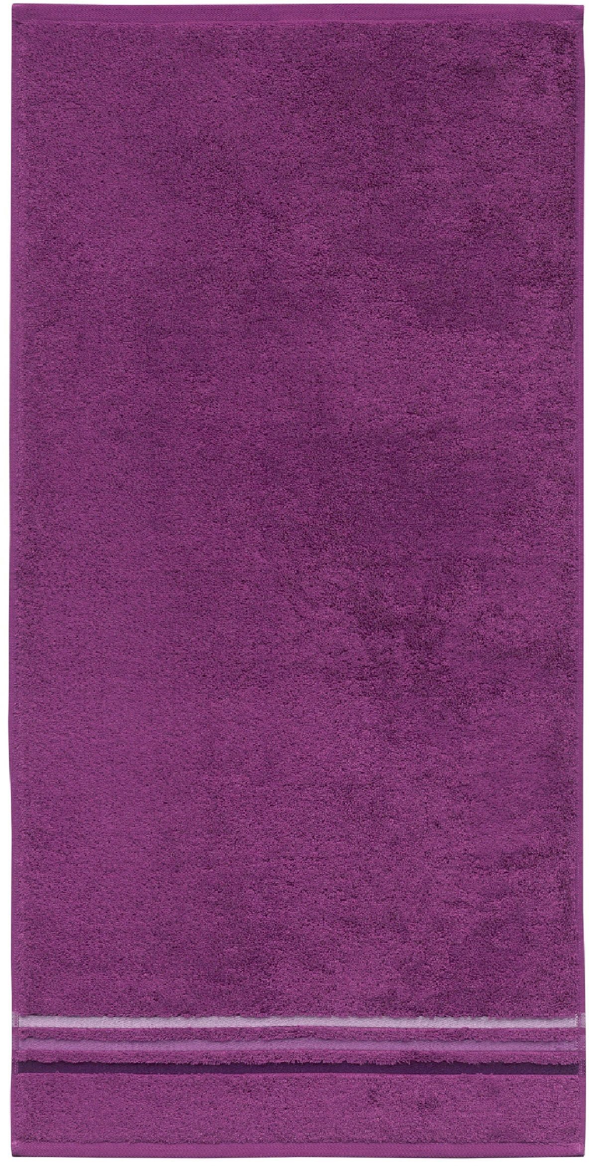 Schiesser Douchelakens Skyline Color van 100% katoen met elegante streeprand (set, 2 stuks)