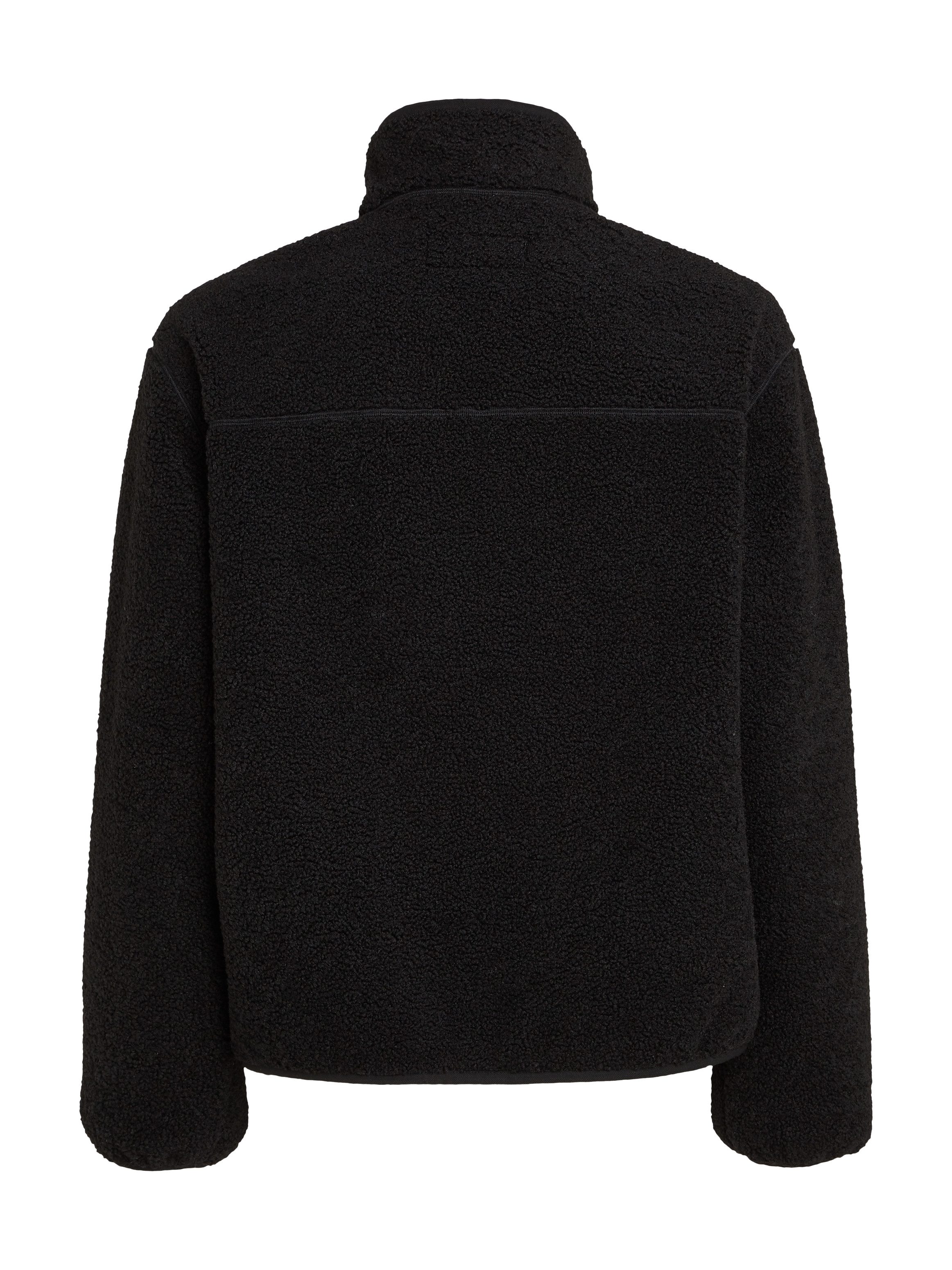 Calvin Klein Pluchen jack HALF ZIP SHERPA met een logo-opschrift