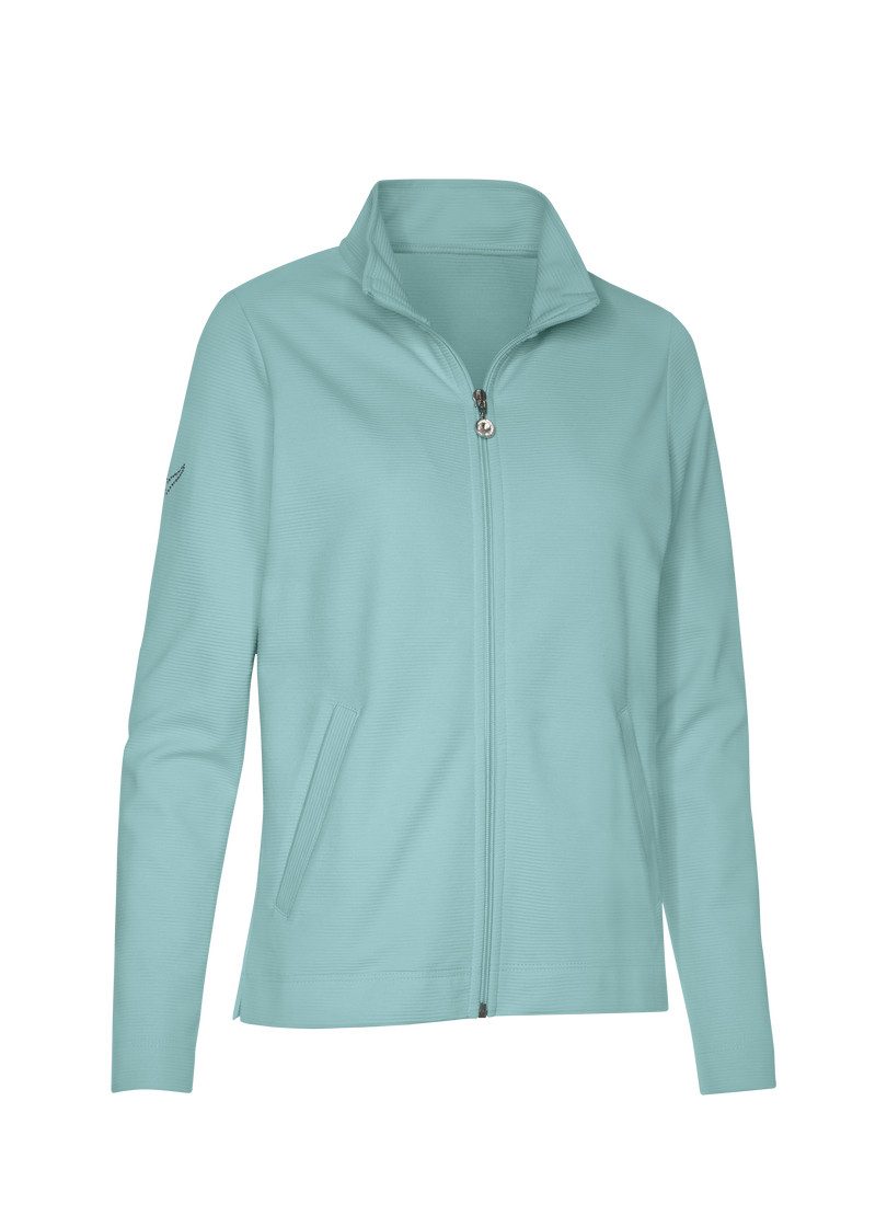 Trigema Sweatvest TRIGEMA jas met fonkelende strassteentjes (1-delig)