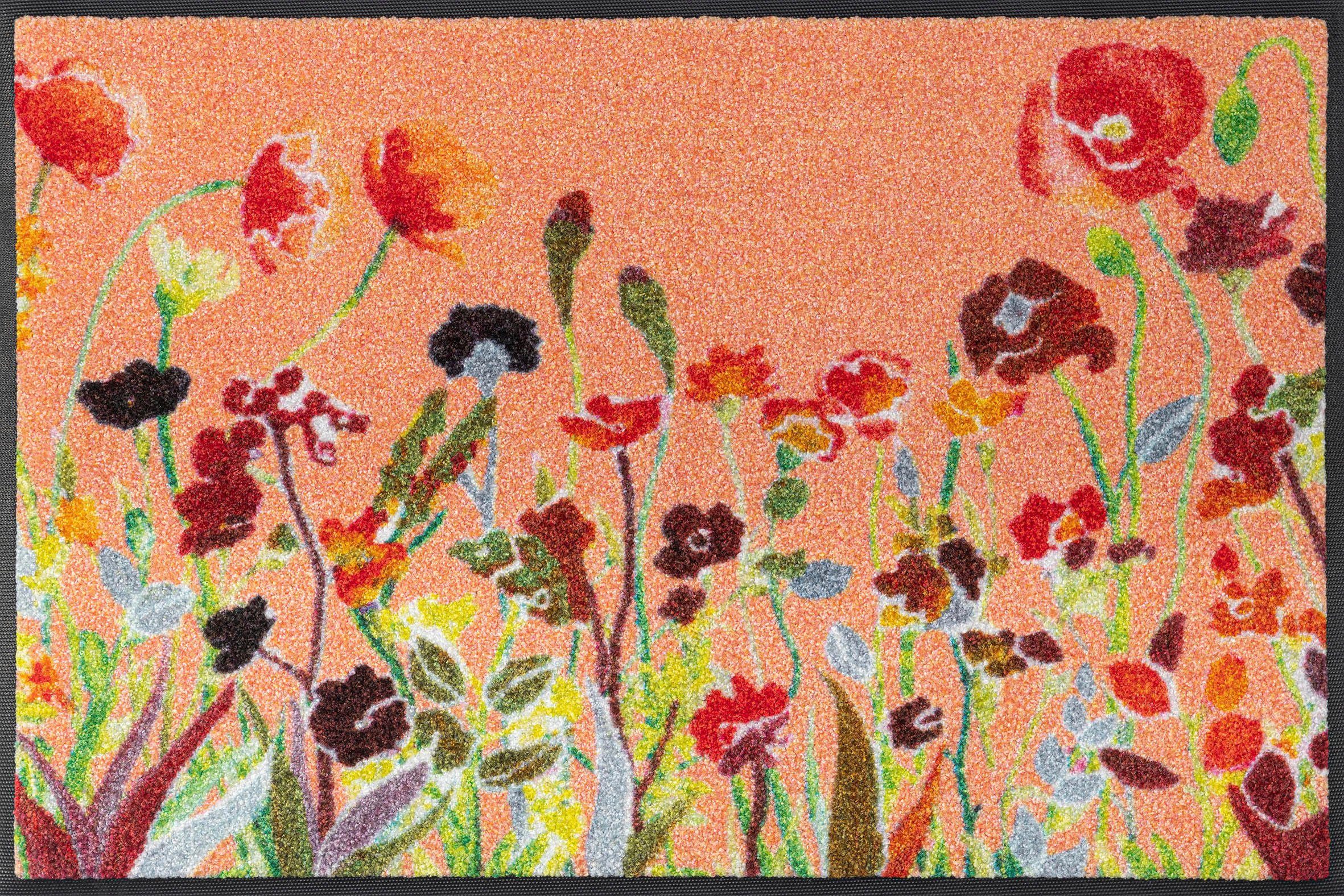 wash+dry by Kleen-Tex Mat Wildflowers Inloopmat, motief bloemen, antislip, wasbaar
