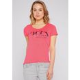 soccx t-shirt met glanzende logoprint roze