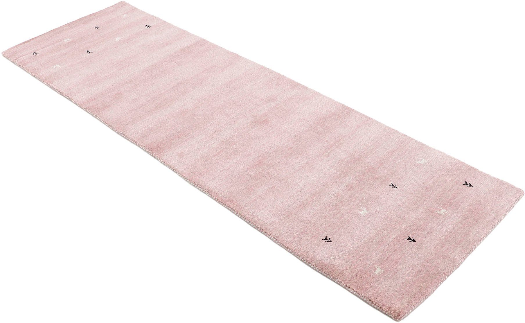 carpetfine Wollen kleed Gabbeh Uni, ook als loper verkrijgbaar