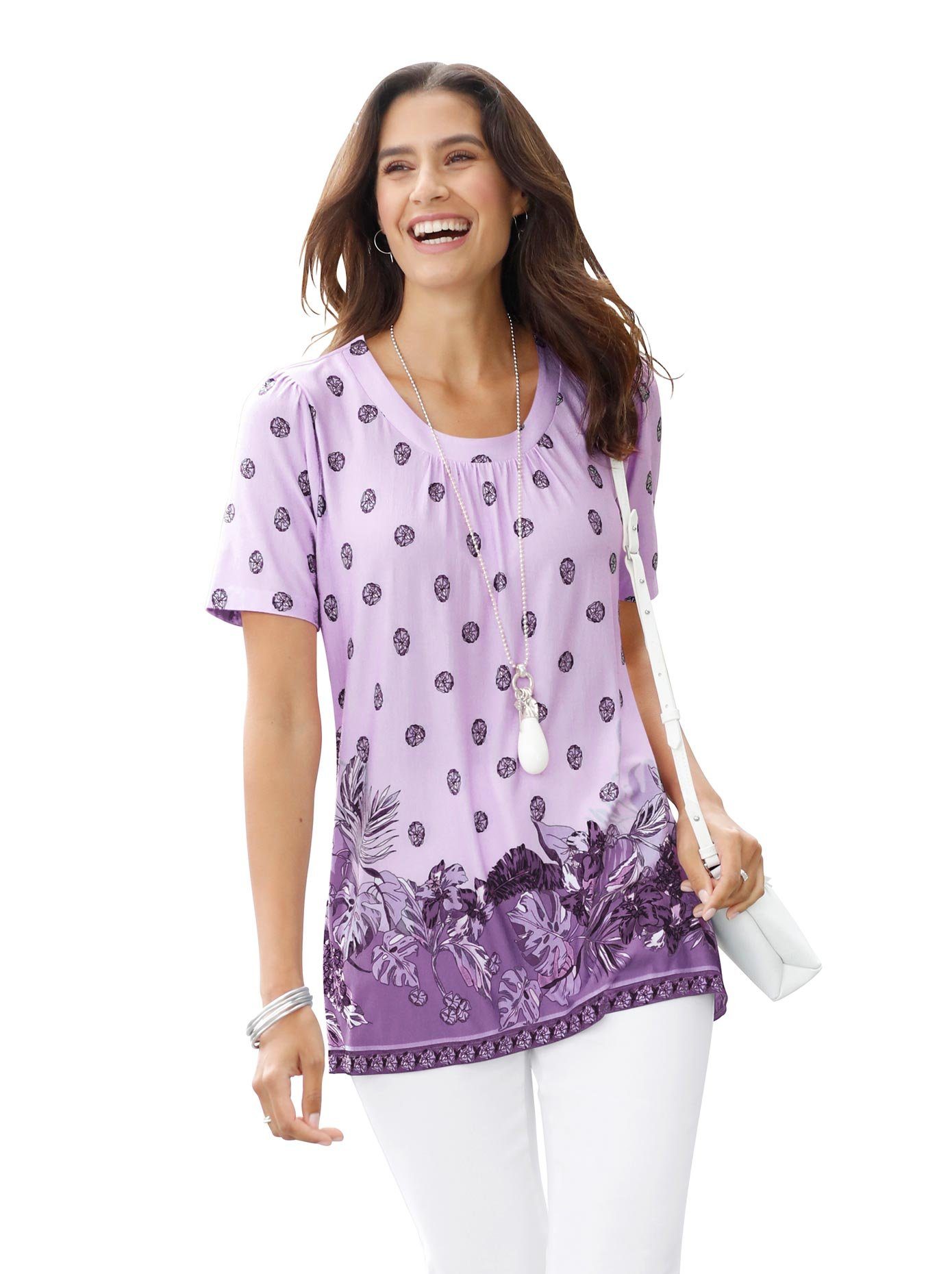 Classic Inspirationen Tuniekshirt Shirt (1-delig) dames tunieken maat 48 paars