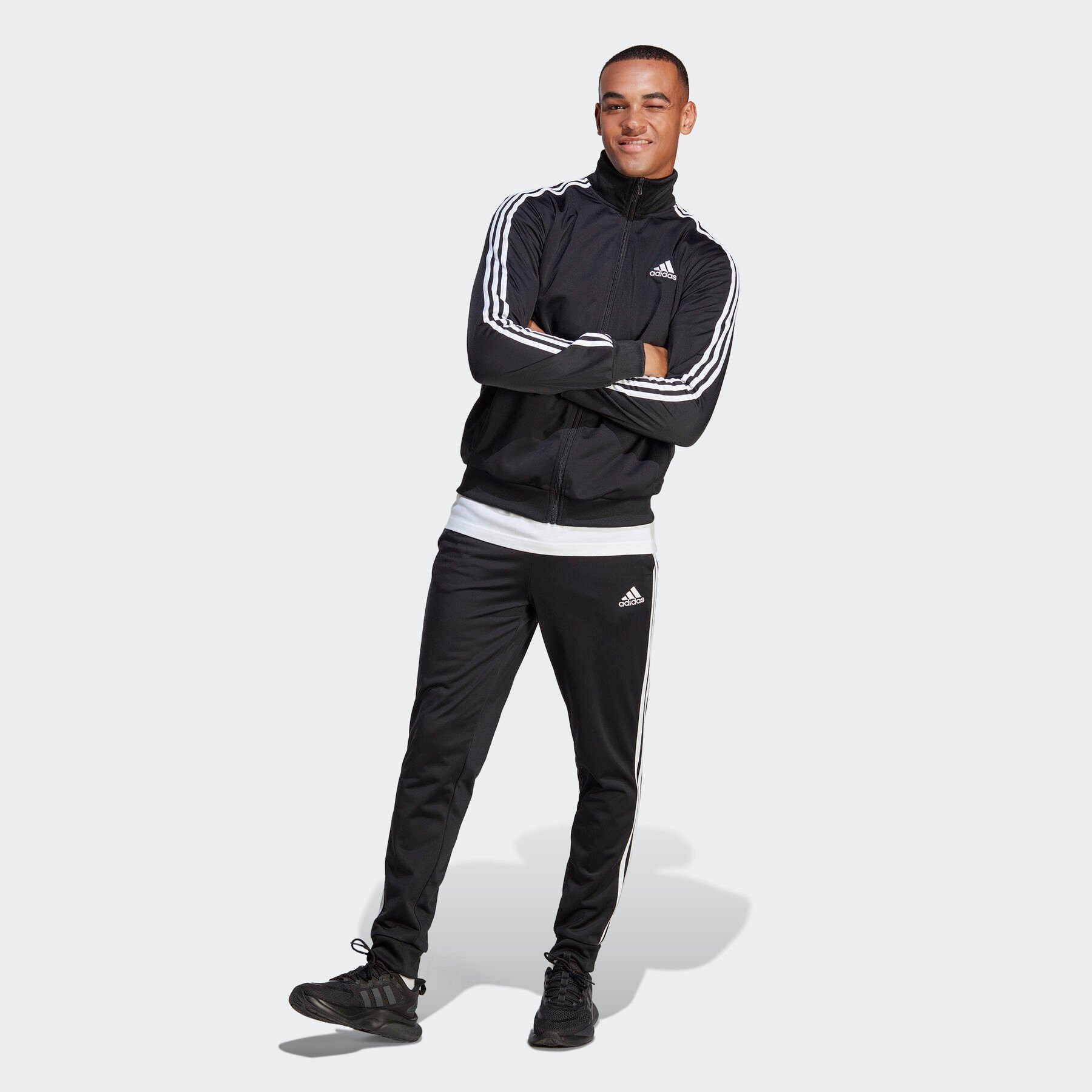 adidas Sportswear Trainingspak Basic 3-strepen tricot (2-delig)