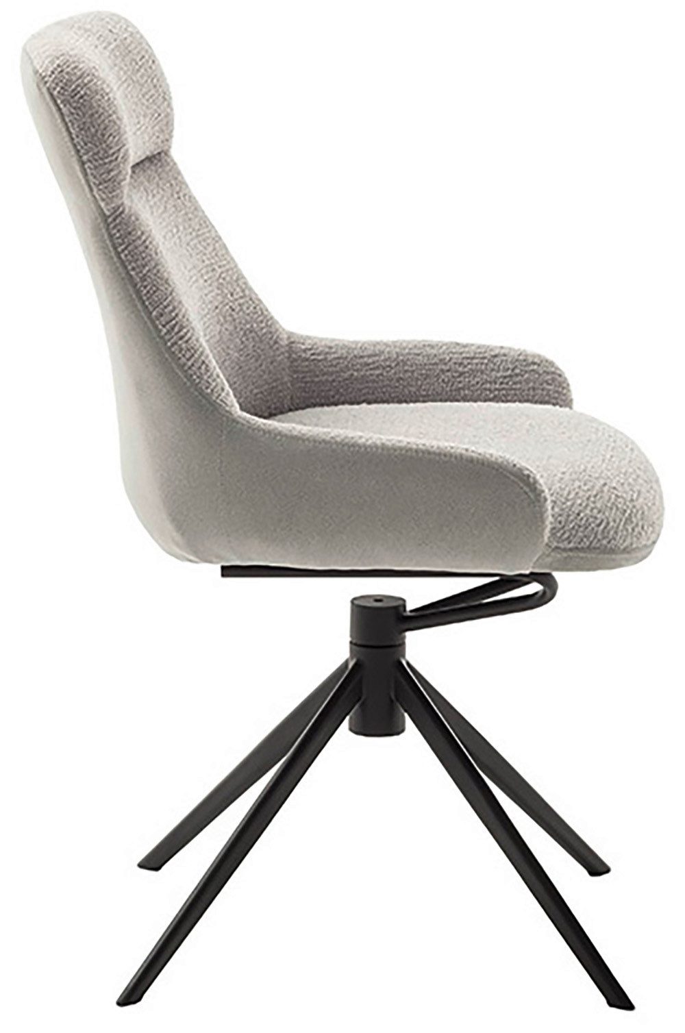 MCA furniture Eetkamerstoel (2-set), draaibaar 360°, draai- & schommelfunctie, zithoogte ca. 50 cm