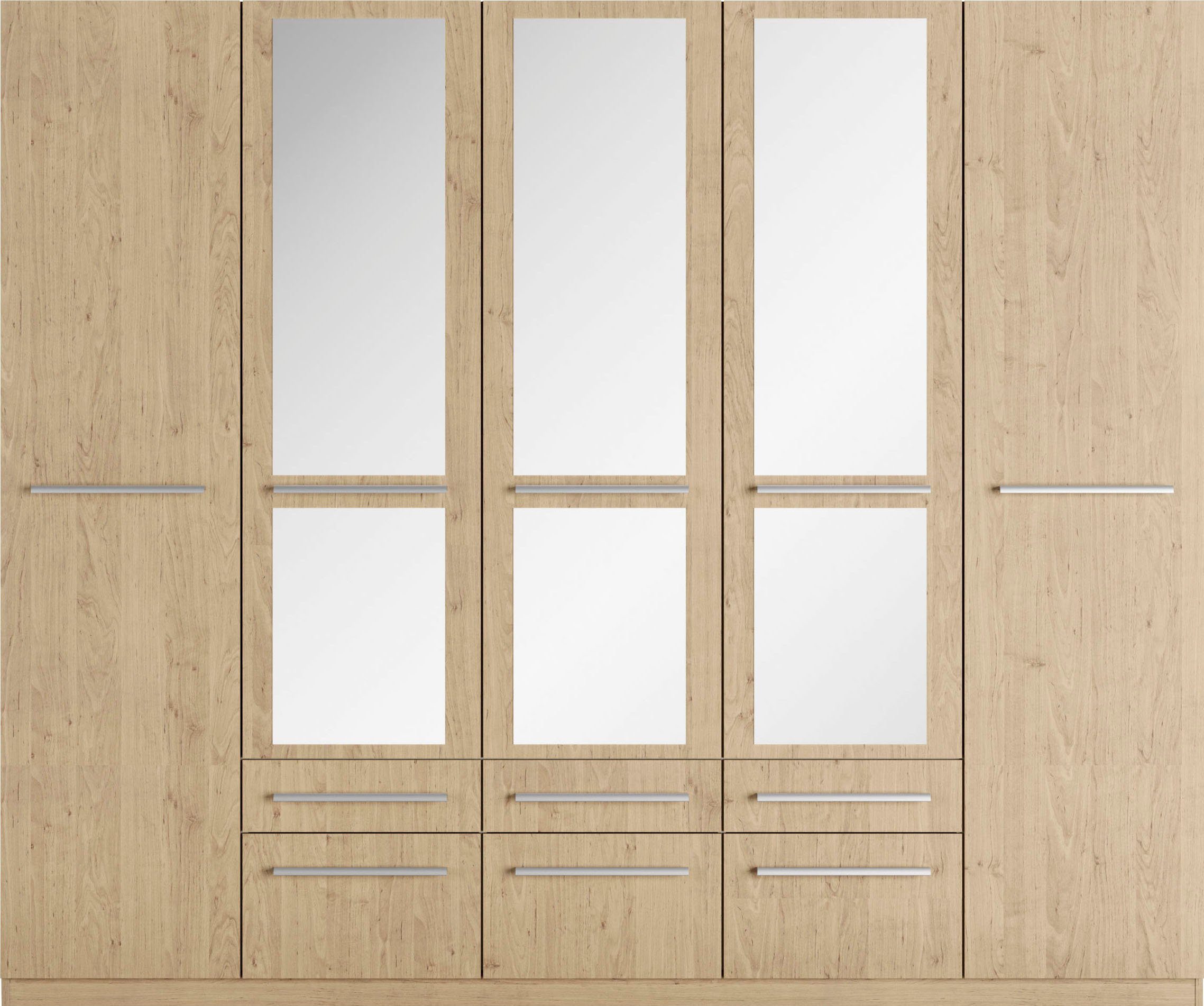 priess Kledingkast Kast garderobe waskast Barcelona in 5 breedtes veel opbergruimte, ruime lades, met spiegel, made in germany