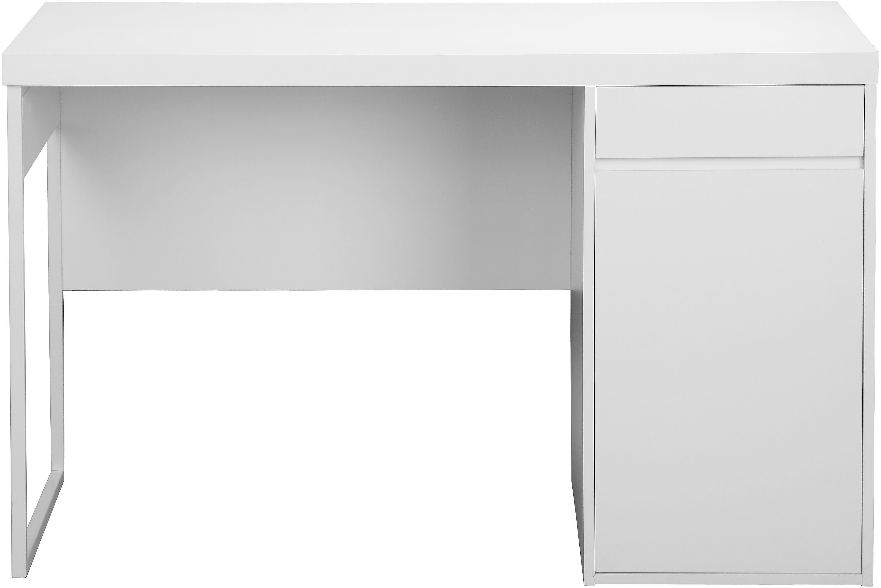 INOSIGN Bureau OAKLEY Lade, metalen geleider, spiegelbeeldig te monteren, breedte 120 cm bureaus wit