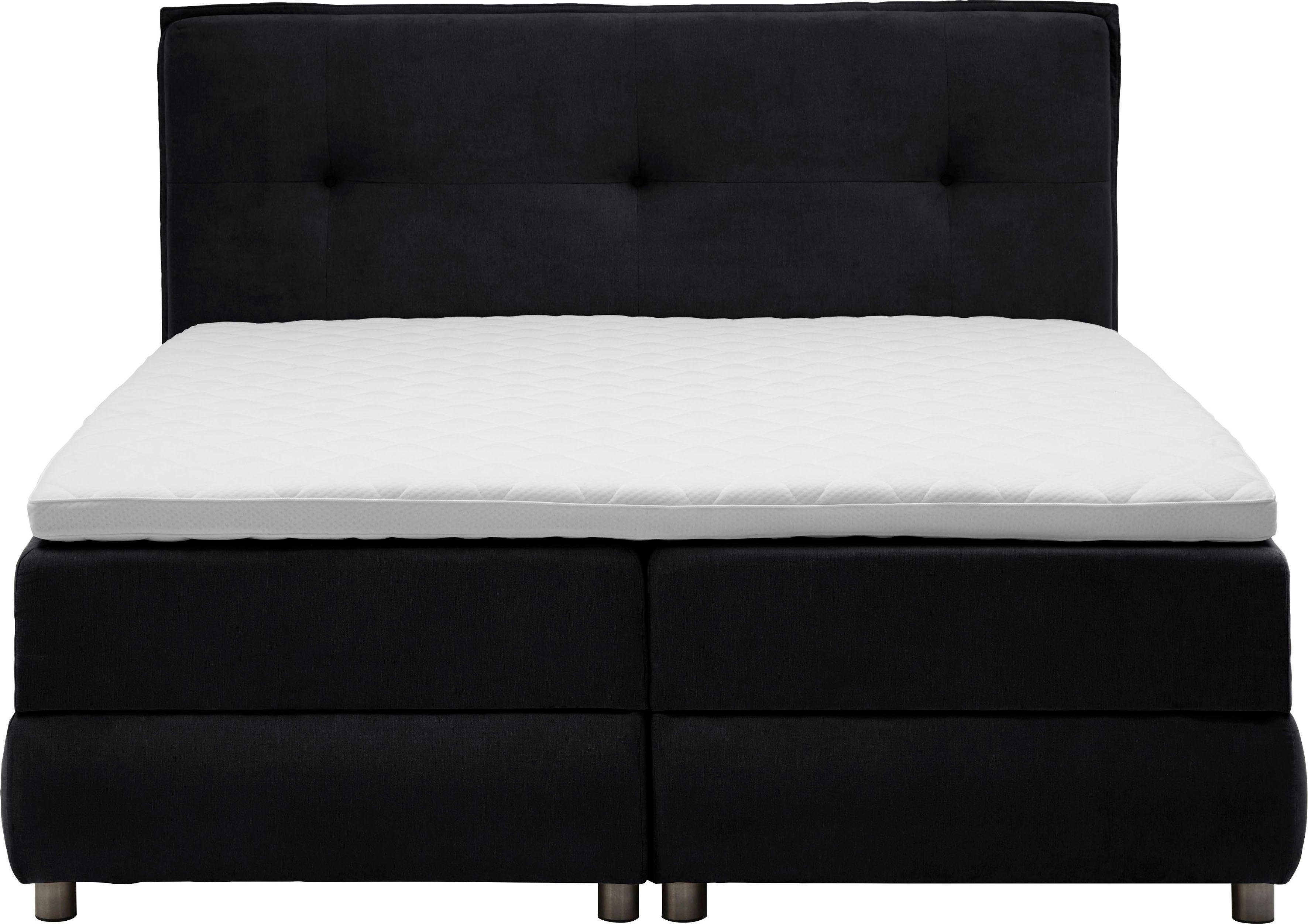 ATLANTIC home collection Boxspring Tilo met pocketveringsmatras, met bedkist en topmatras