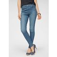 levi's skinny fit jeans 720 high rise super skinny met hoge taille blauw