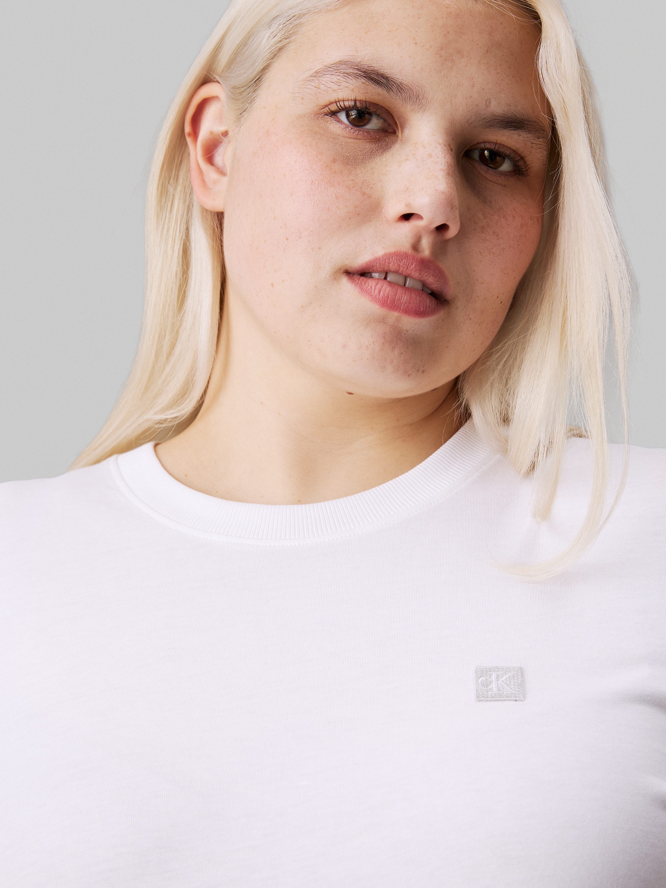 Calvin Klein Jeans Plus T-shirt PLUS CK EMBRO BADGE REGULAR TEE
