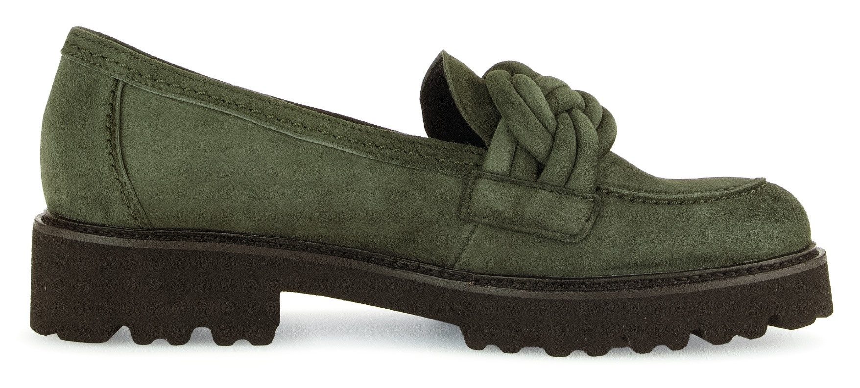 Gabor Loafers , slipper, lage schoen, instapschoen met gevlochten sierband