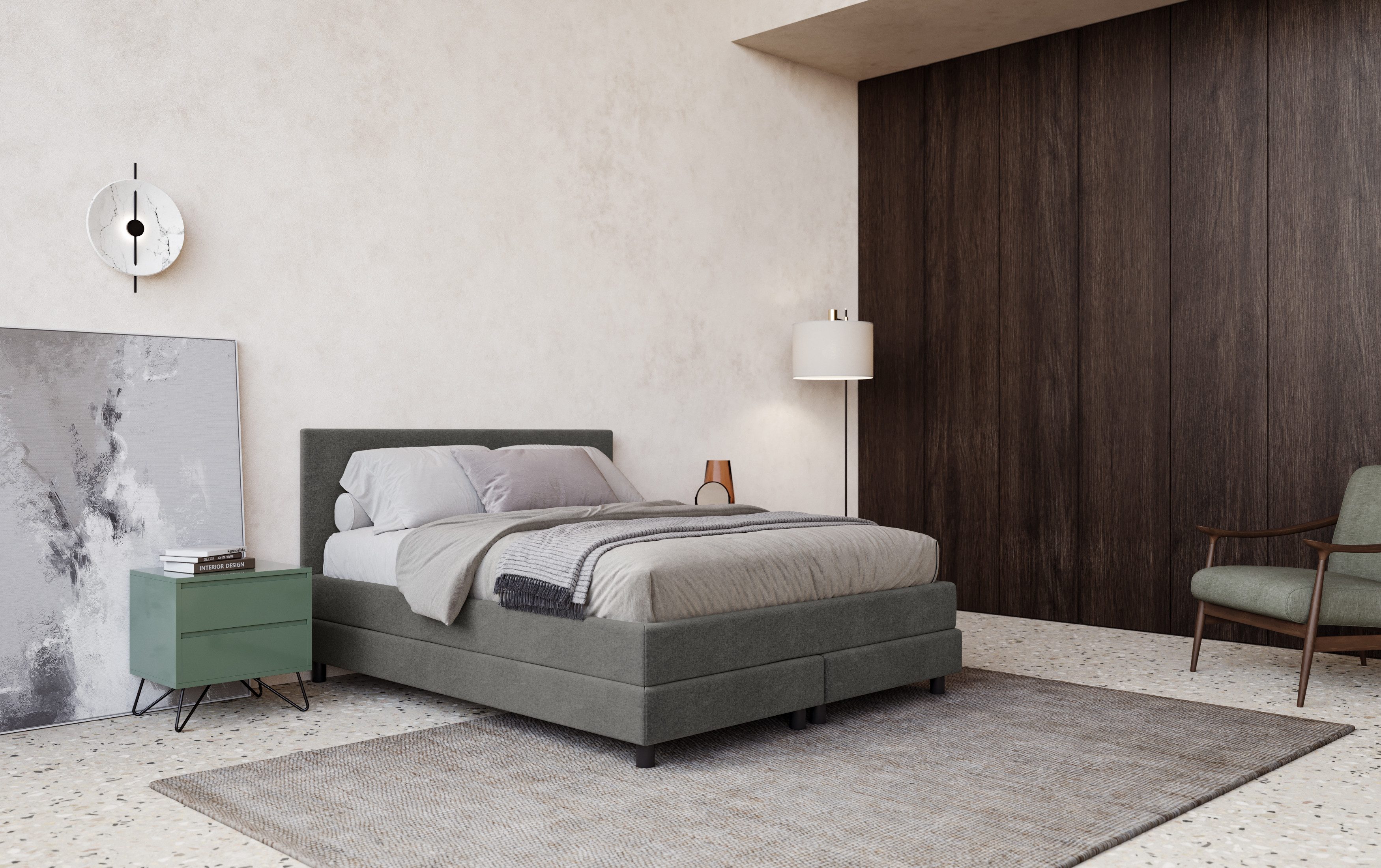 COTTA Boxspring Andorra incl. topper, verkrijgbaar in verschillende breedtes