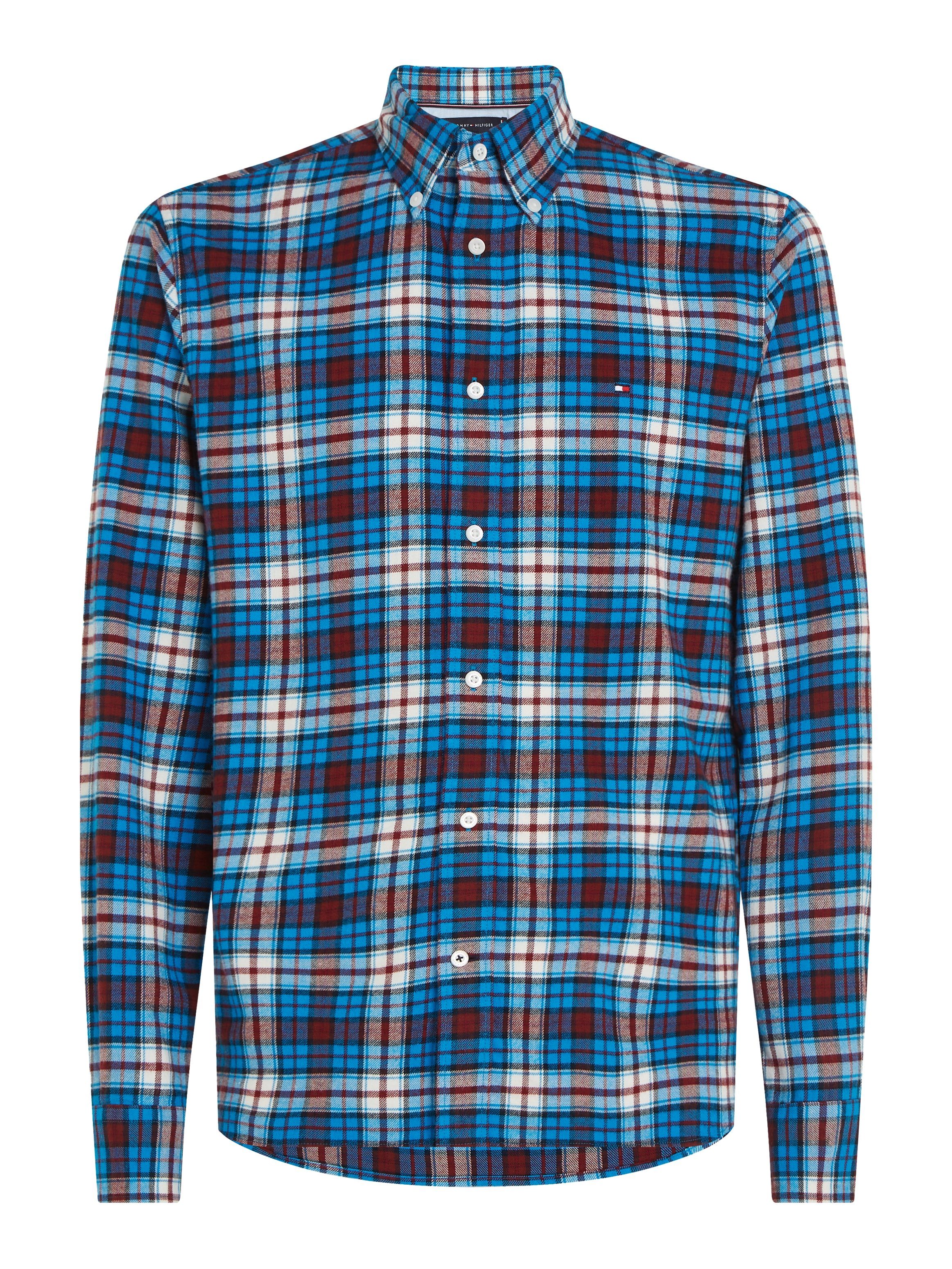 Tommy Hilfiger Geruit overhemd BRUSHED TOMMY TARTAN SMALL SHIRT
