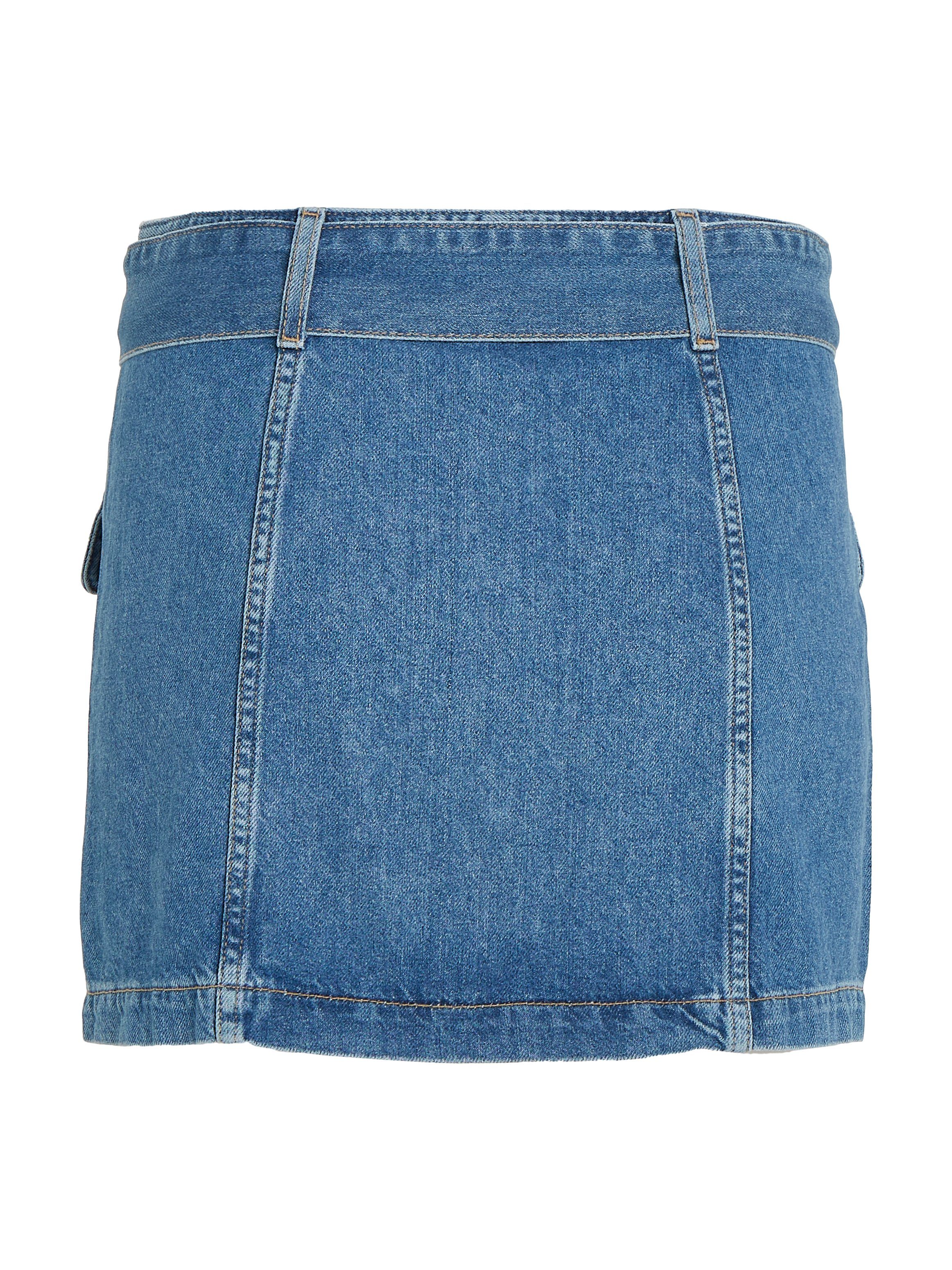TOMMY Jeans rok BELTED ZIPPER SKIRT BH7036