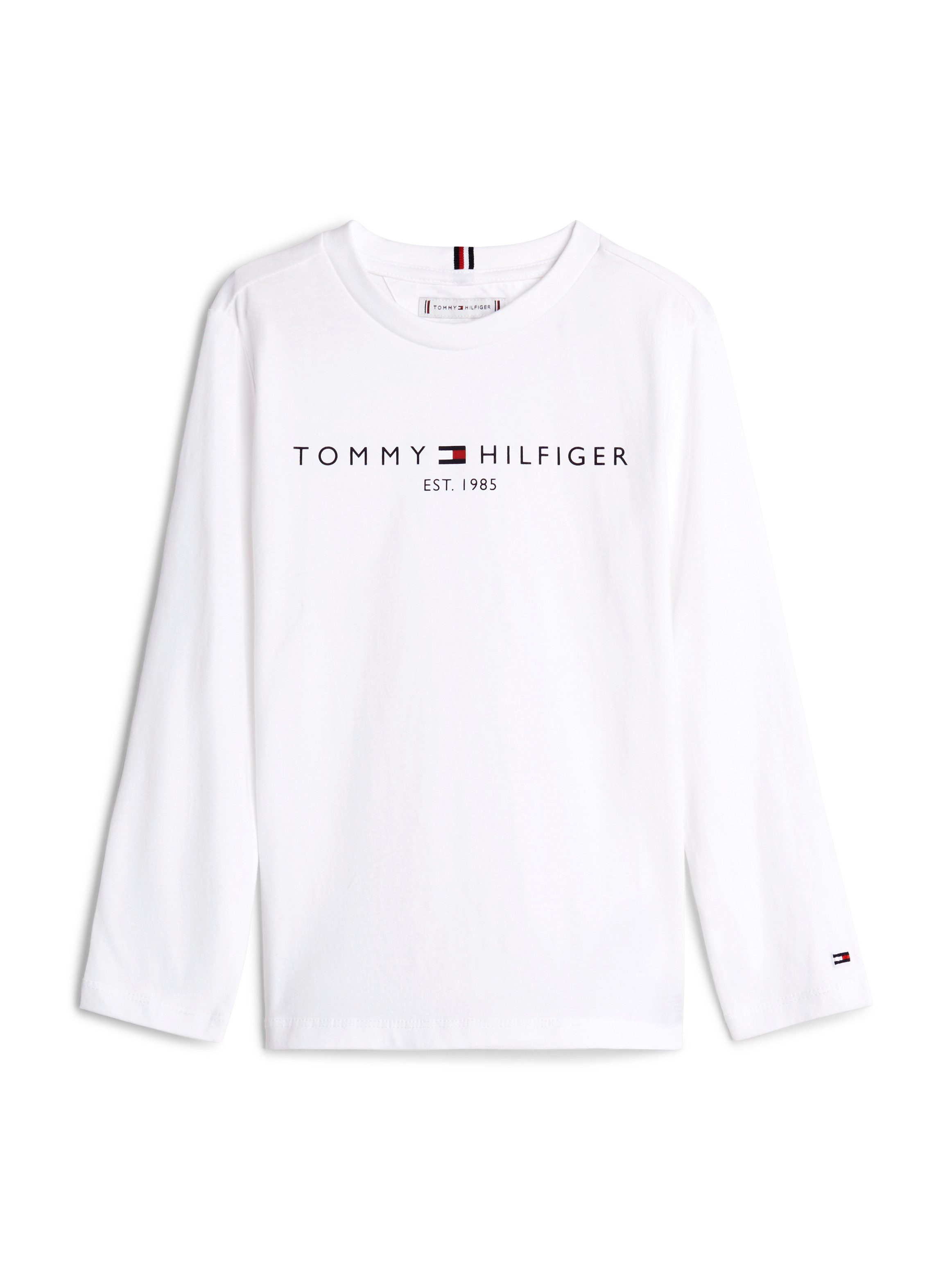 Tommy Hilfiger Shirt met lange mouwen ESSENTIAL TEE L/S met een logo-opschrift