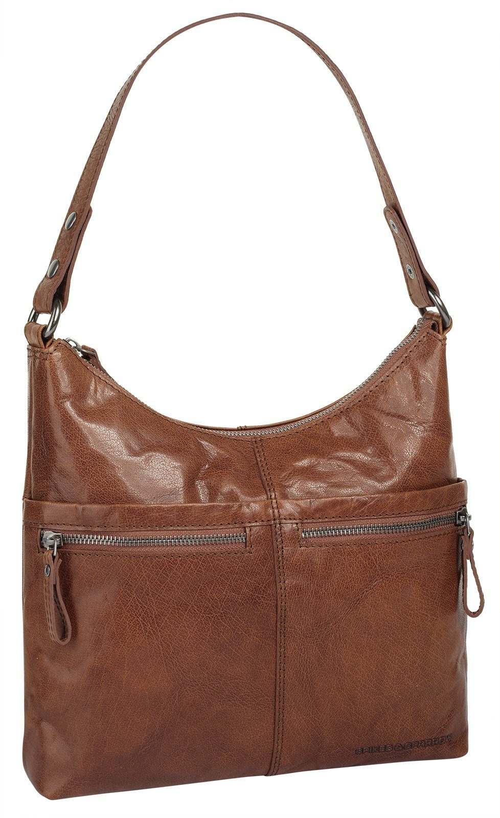 Spikes & Sparrow Schoudertas echt leder