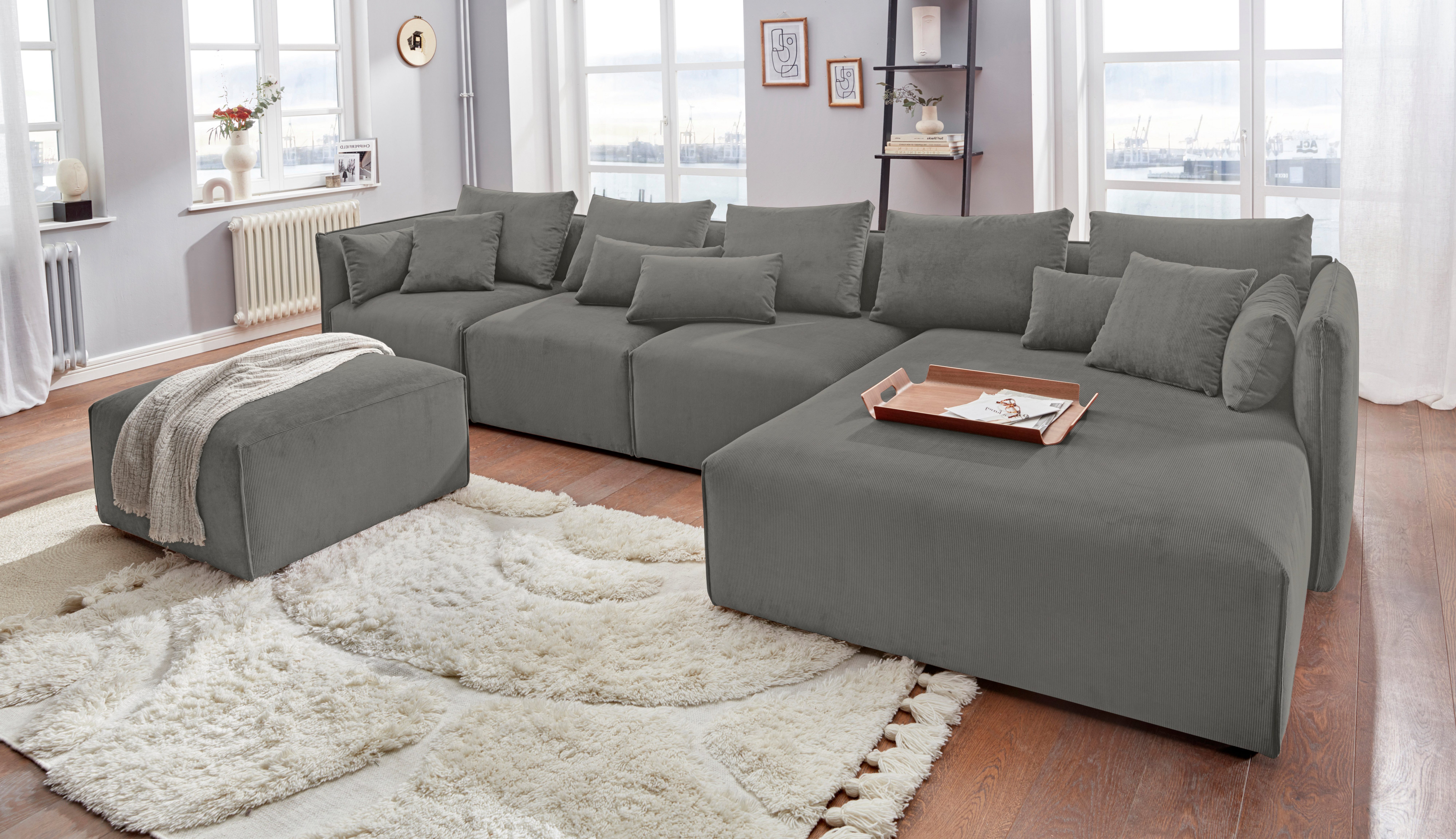 andas Ottomane Nöre Lounge-module - om zelf samen te stellen, breedte 138 cm, diepte 168 cm