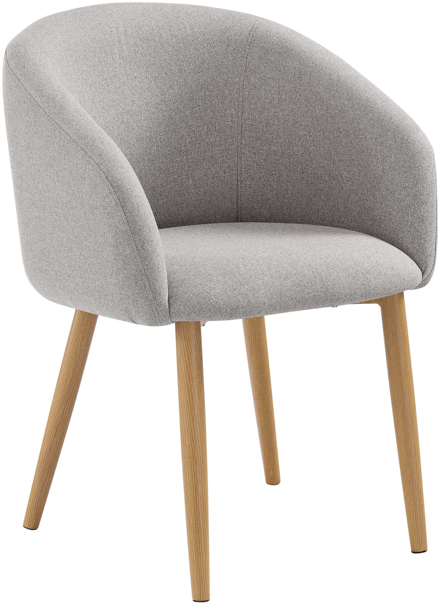 SalesFever Stoel met armleuningen Oeko-Tex gecertificeerd en PFC-vrij (set, 2 stuks) 4 poot stoelen bruin