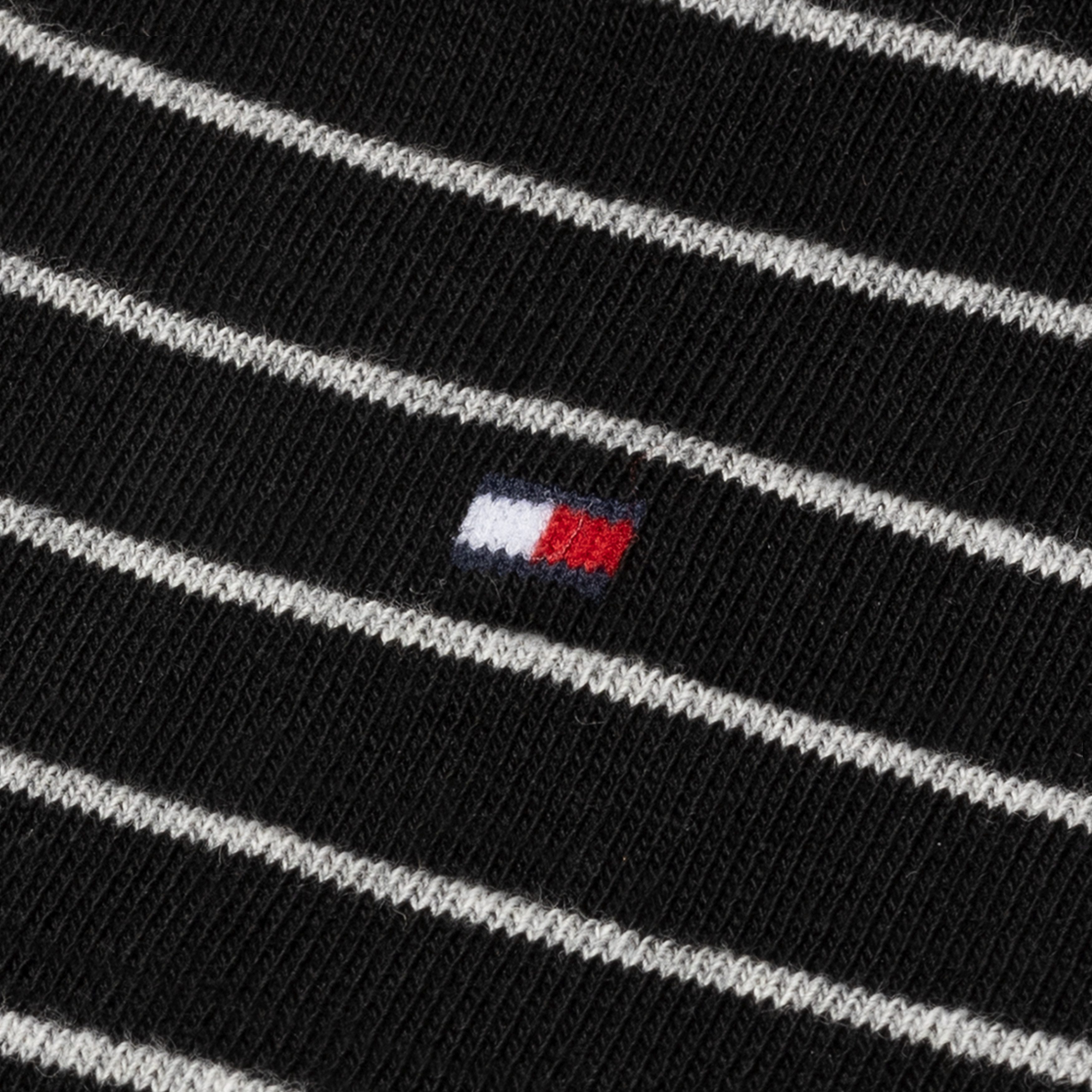 Tommy Hilfiger Sokken TH WOMEN SOCK 2P SMALL STRIPE met smalle ribboord, gemêleerd, gestreept (2 paar)