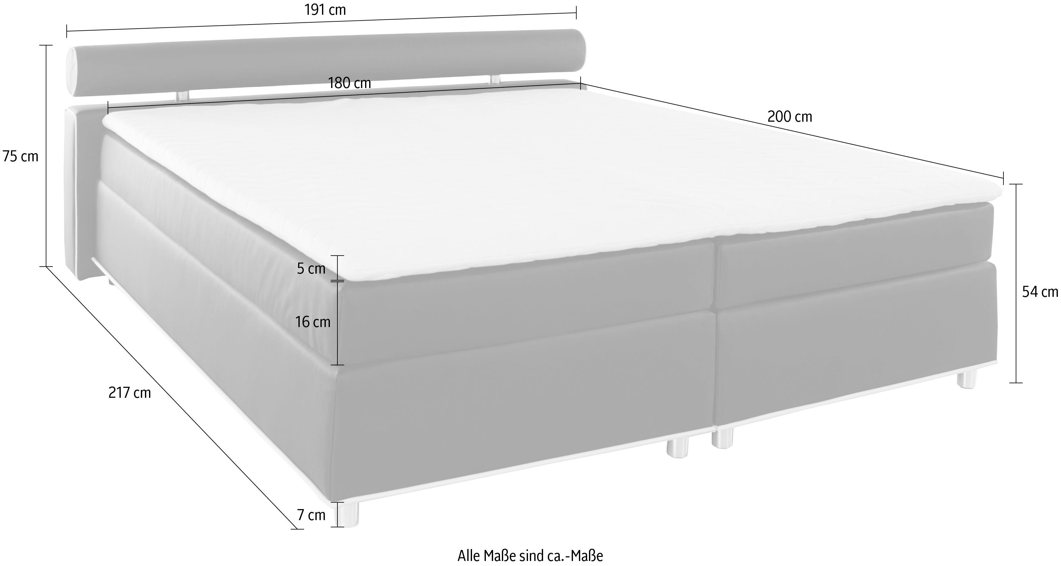 COLLECTION AB Boxspring Melbourne inclusief topmatras