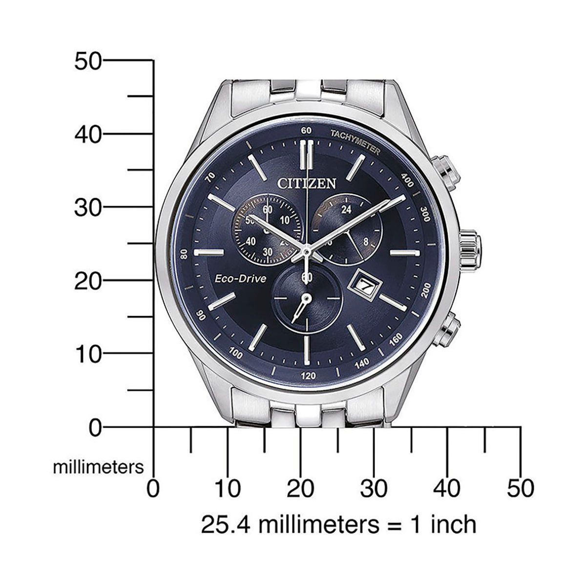 Citizen Chronograaf AT2141-52L Polshorloge, herenhorloge, solar, stopwatchfunctie, roestvrijstalen band