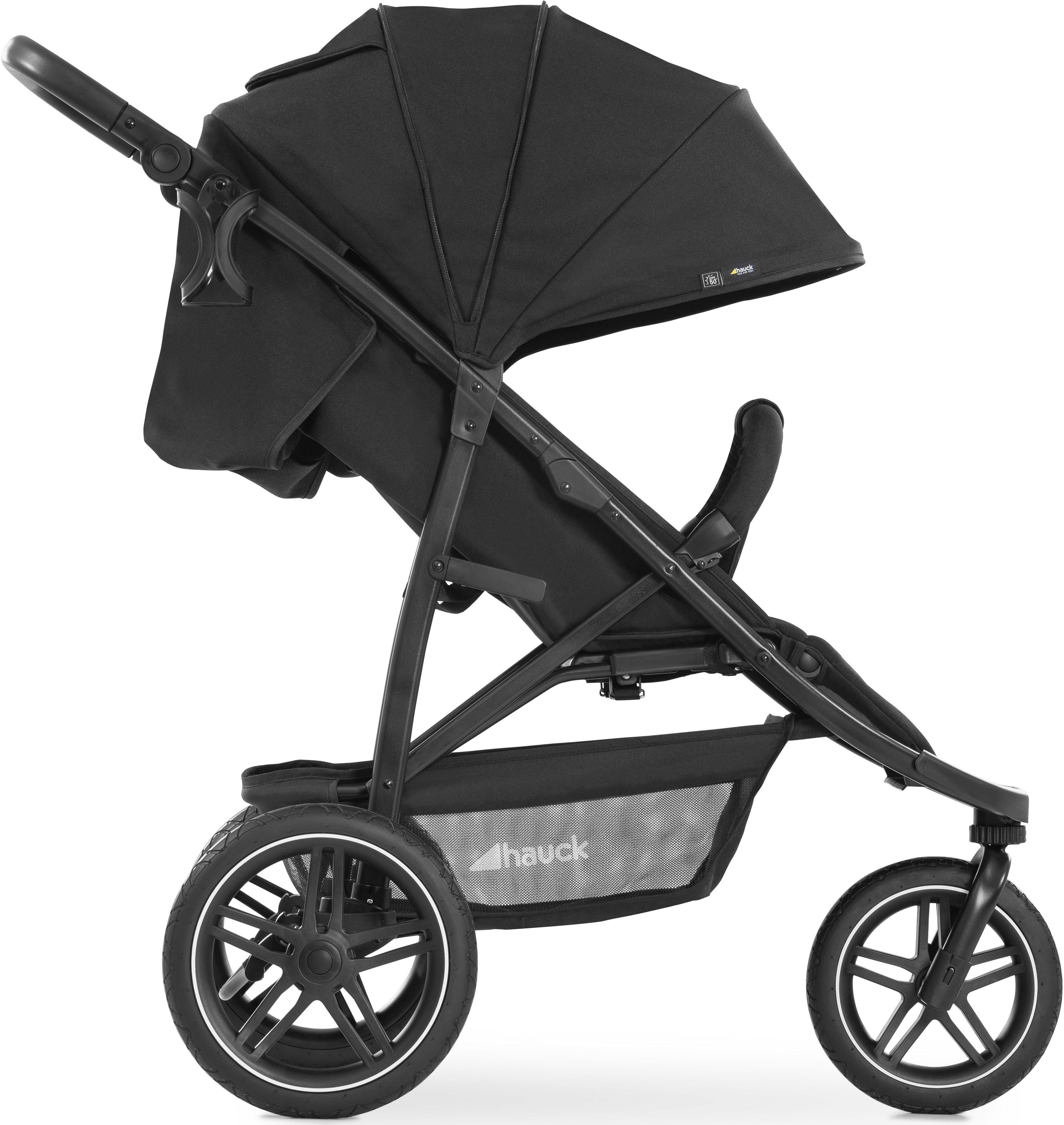 Hauck Kinderwagen met drie wielen Rapid 3R, black met draaibaar en vergrendelbaar voorwiel