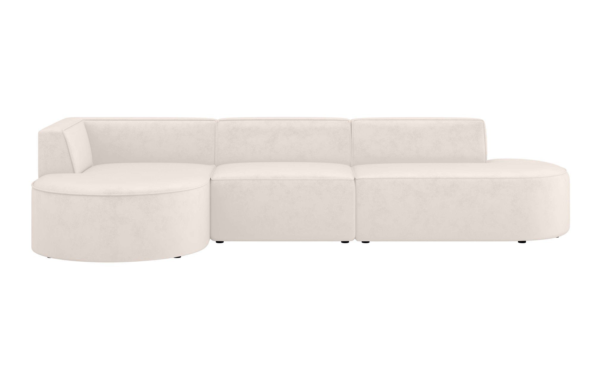 andas Hoekbank EIVIND designerbank met ottomane rechts/links, B/D/H: 343/159/72 cm