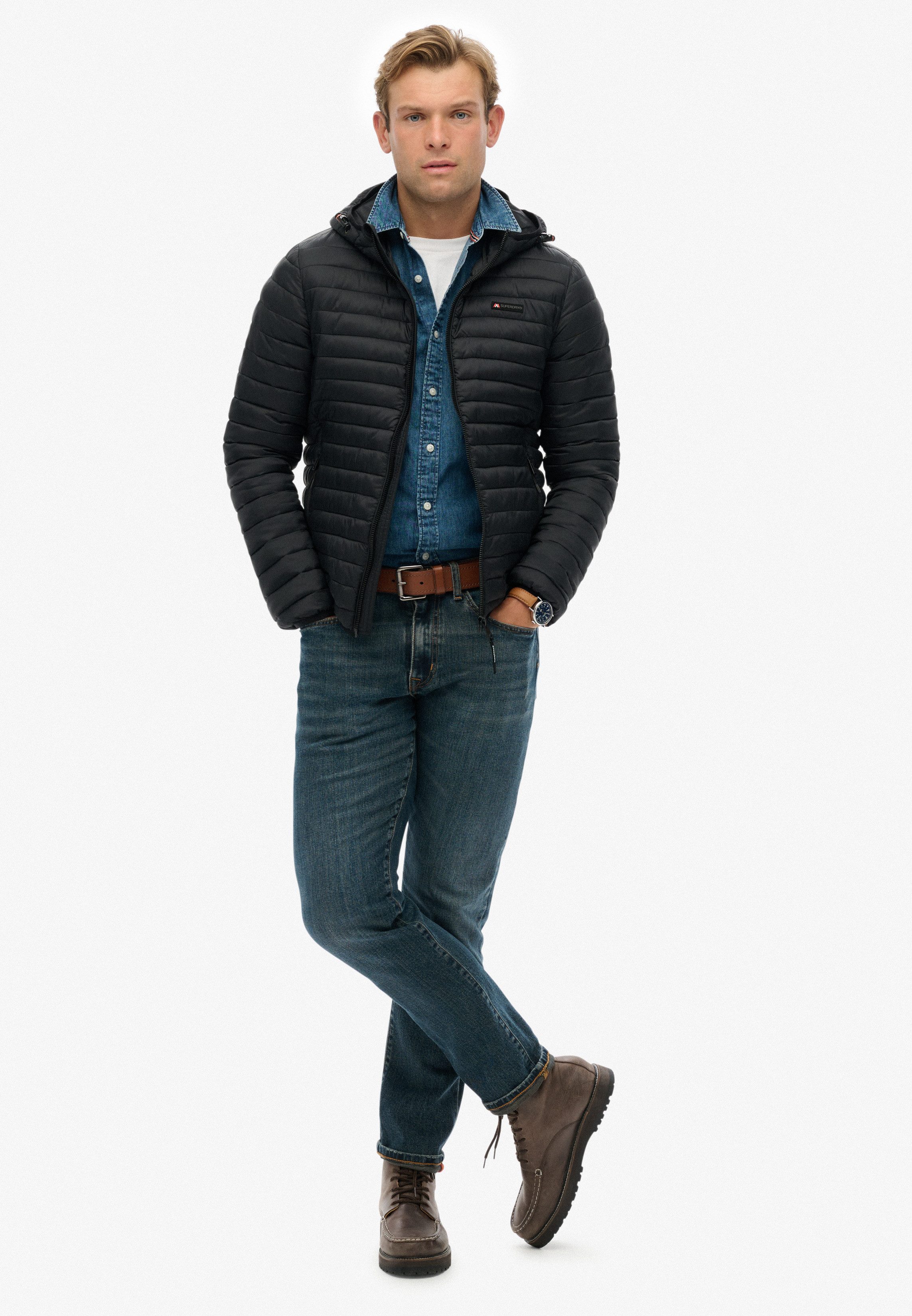Superdry Gewatteerde jas HOODED FUJI LITE JACKET