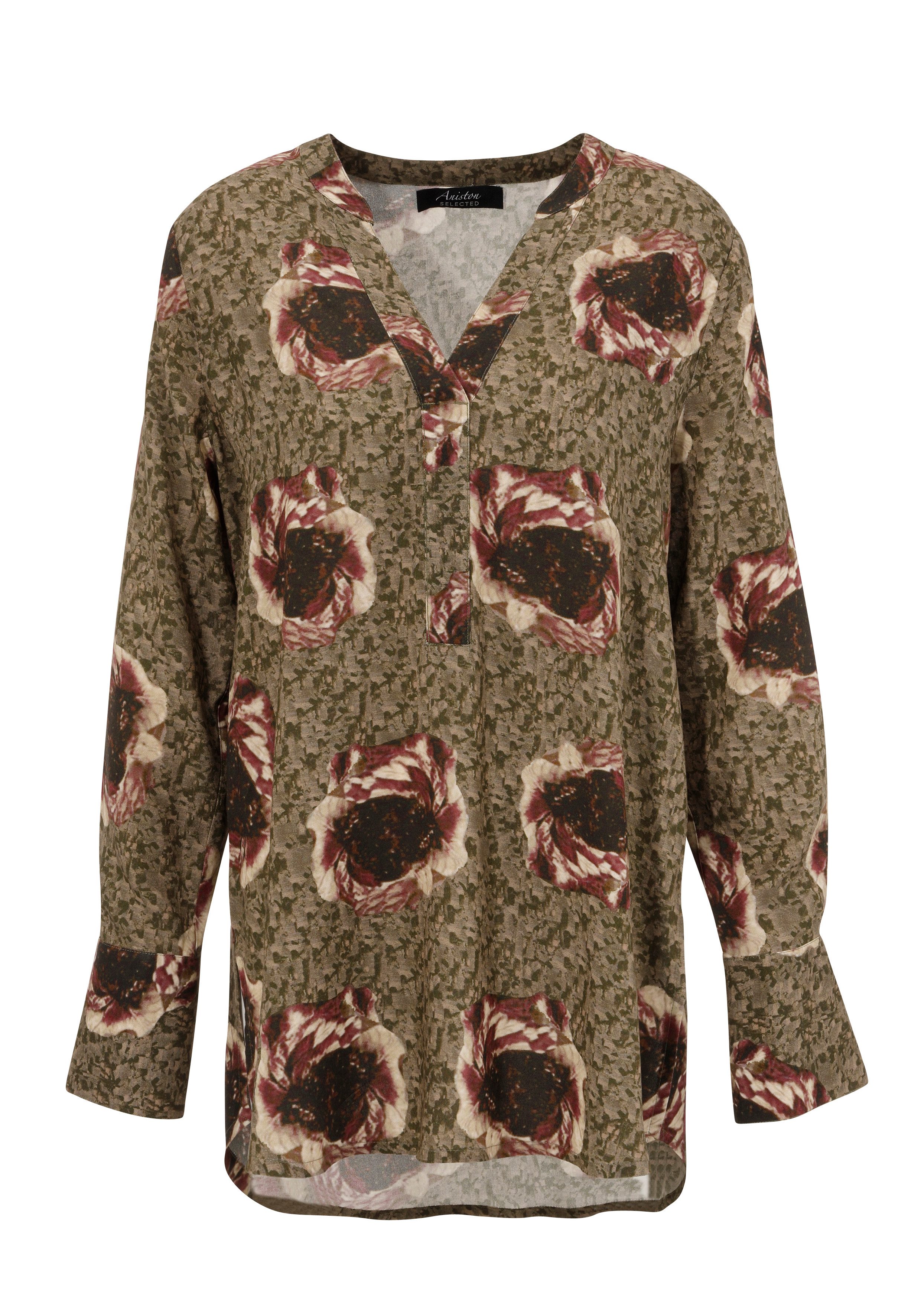 Aniston SELECTED Lange blouse met asymmetrische snit: achter langer dan voor