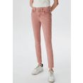 ltb slim fit jeans molly m met lange, smalle pijpen, hoge taille en met stretch-aandeel in 5-pocketsstijl roze