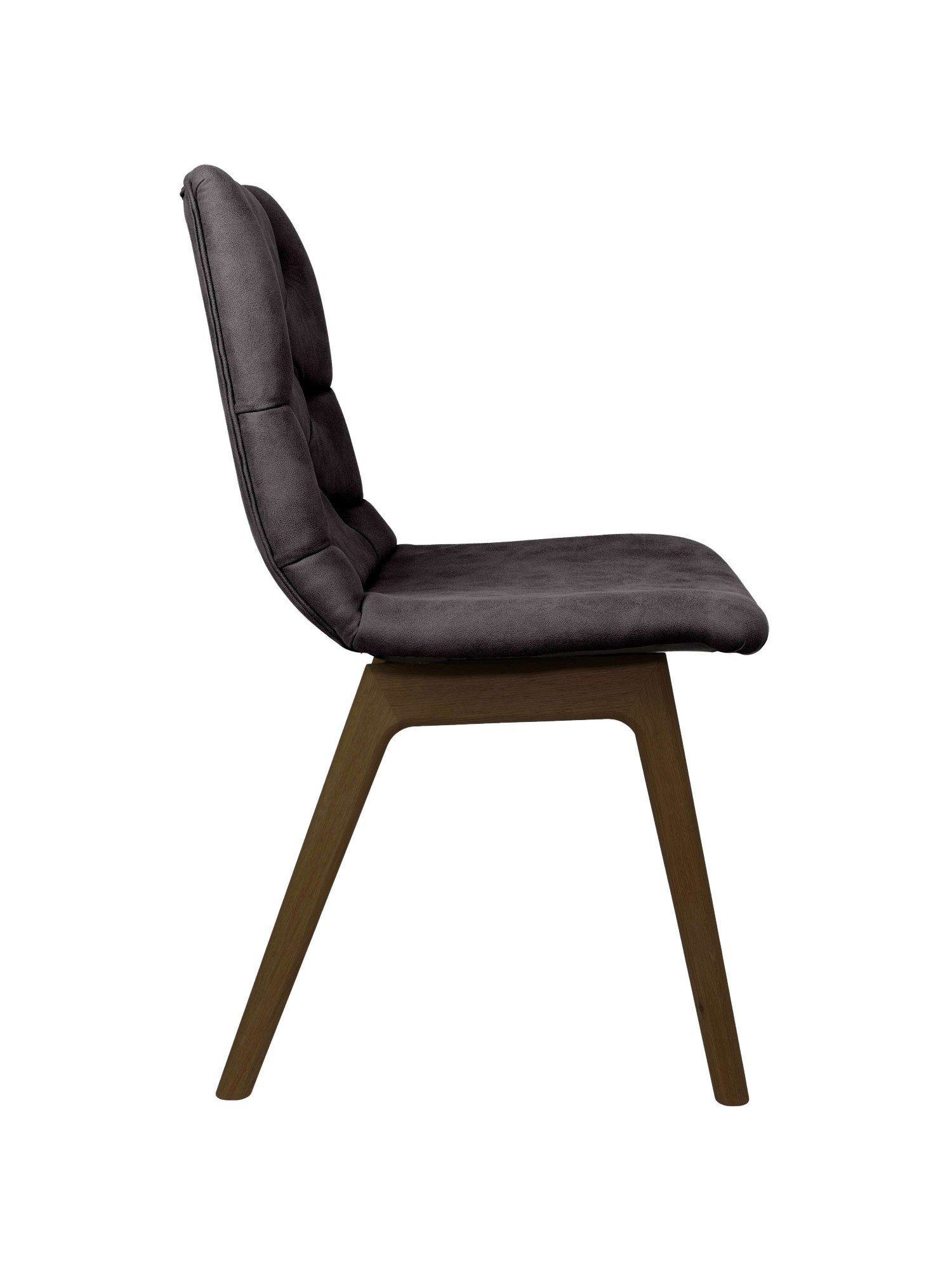 andas Eetkamerstoel Ramon met massief houten poten, in verschillende kleuren en stoffen (set, 2 stuks)