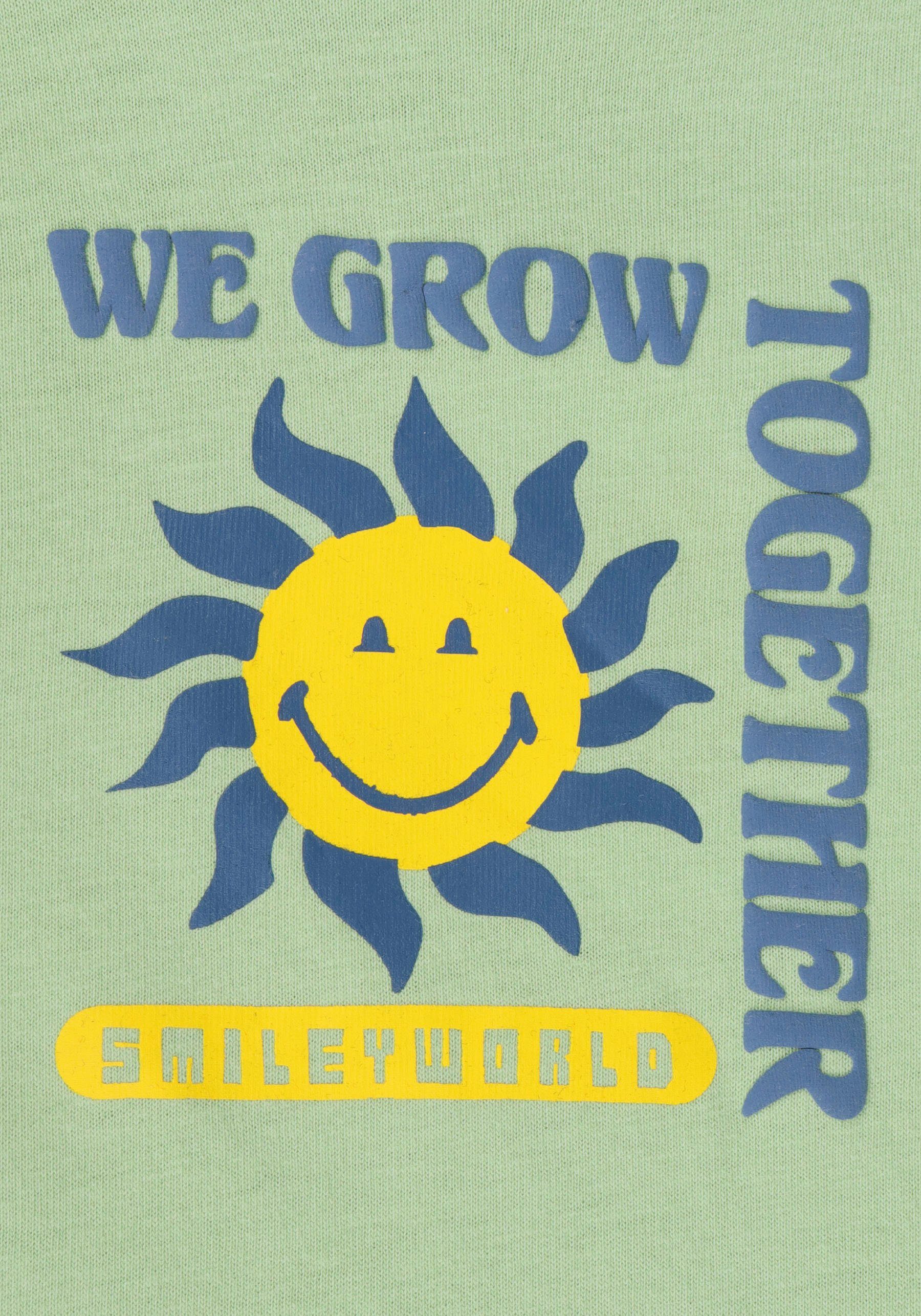 Capelli New York T-shirt met peace print op de rug - smiley word collection