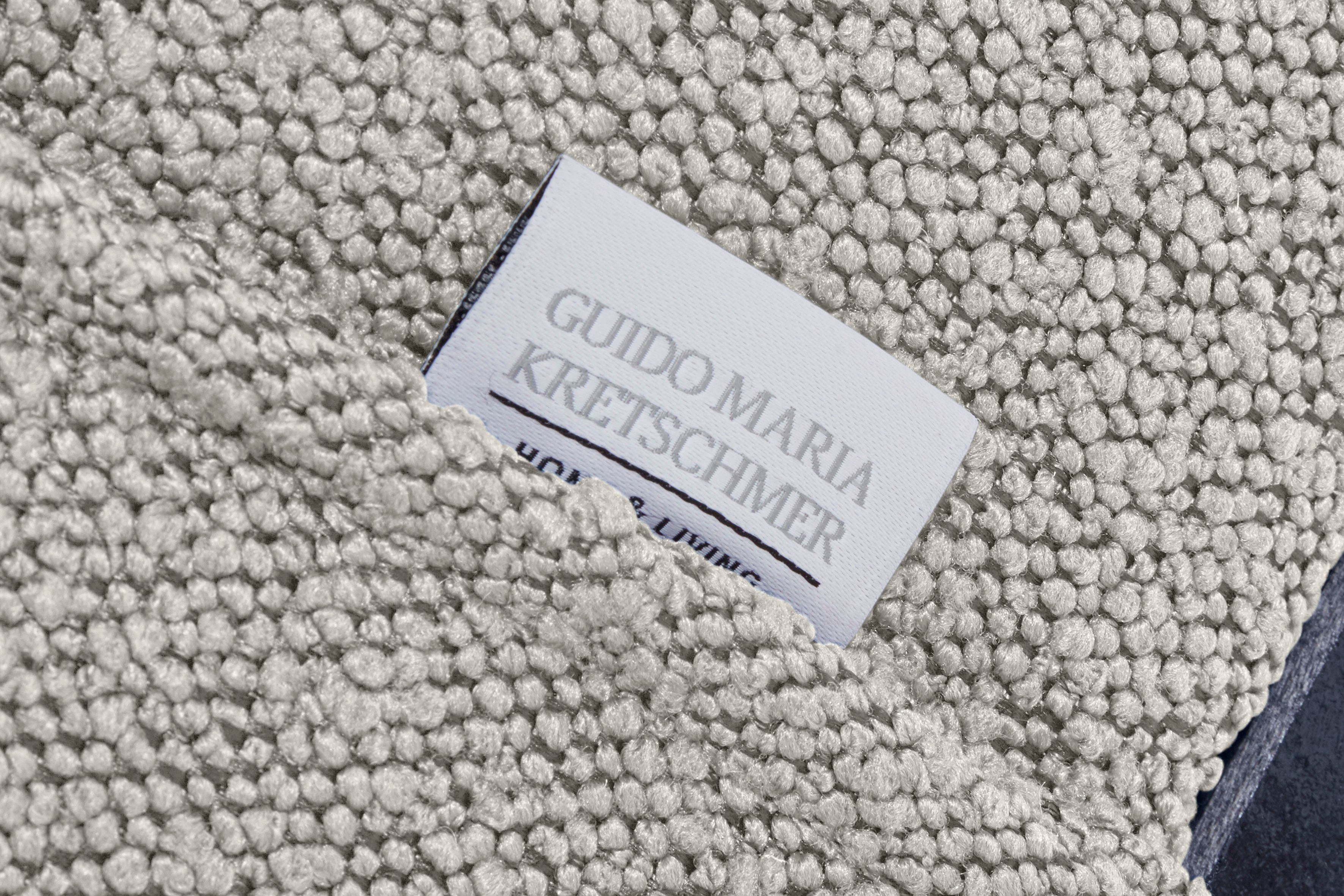 Guido Maria Kretschmer Home&Living Cocktailfauteuil Chamby New stoel bouclé-structuurbekleding met stiksels bij de leuning