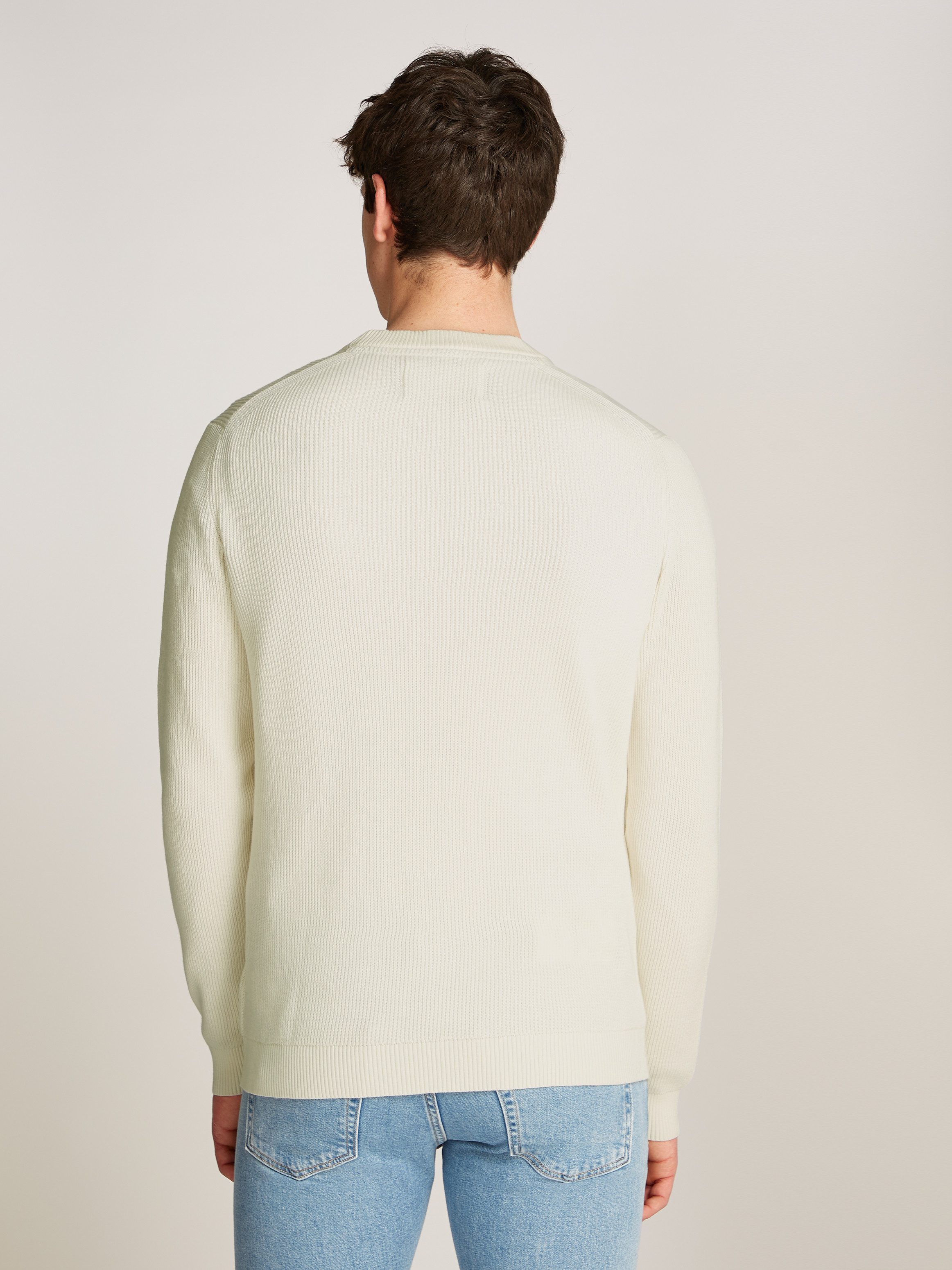 Calvin Klein Trui met ronde hals CK EMBRO BADGE SWEATER
