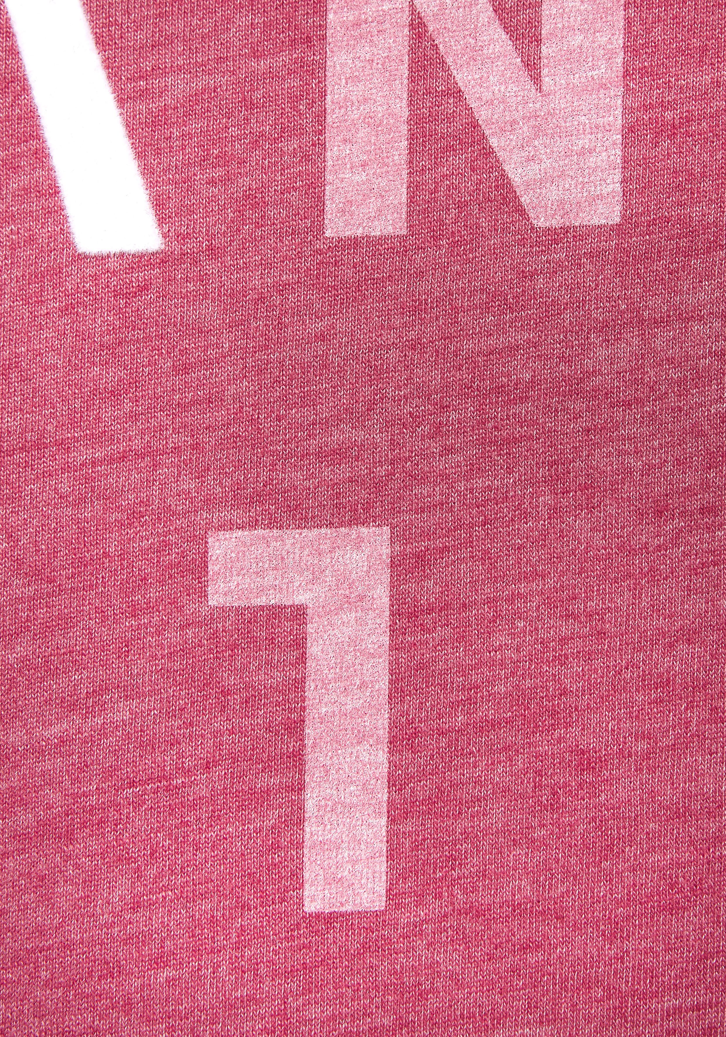 Elbsand Longsleeve Ingrun met logoprint op de voorkant, shirt met lange mouwen van een katoenmix, sportief-casual