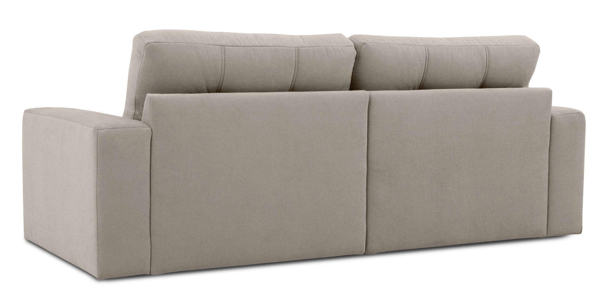 Home affaire 3-zitsbank Tournon, loungebank, breedte 220 cm Chenille, met knoop- en dubbele stiksels, elegante uitstraling