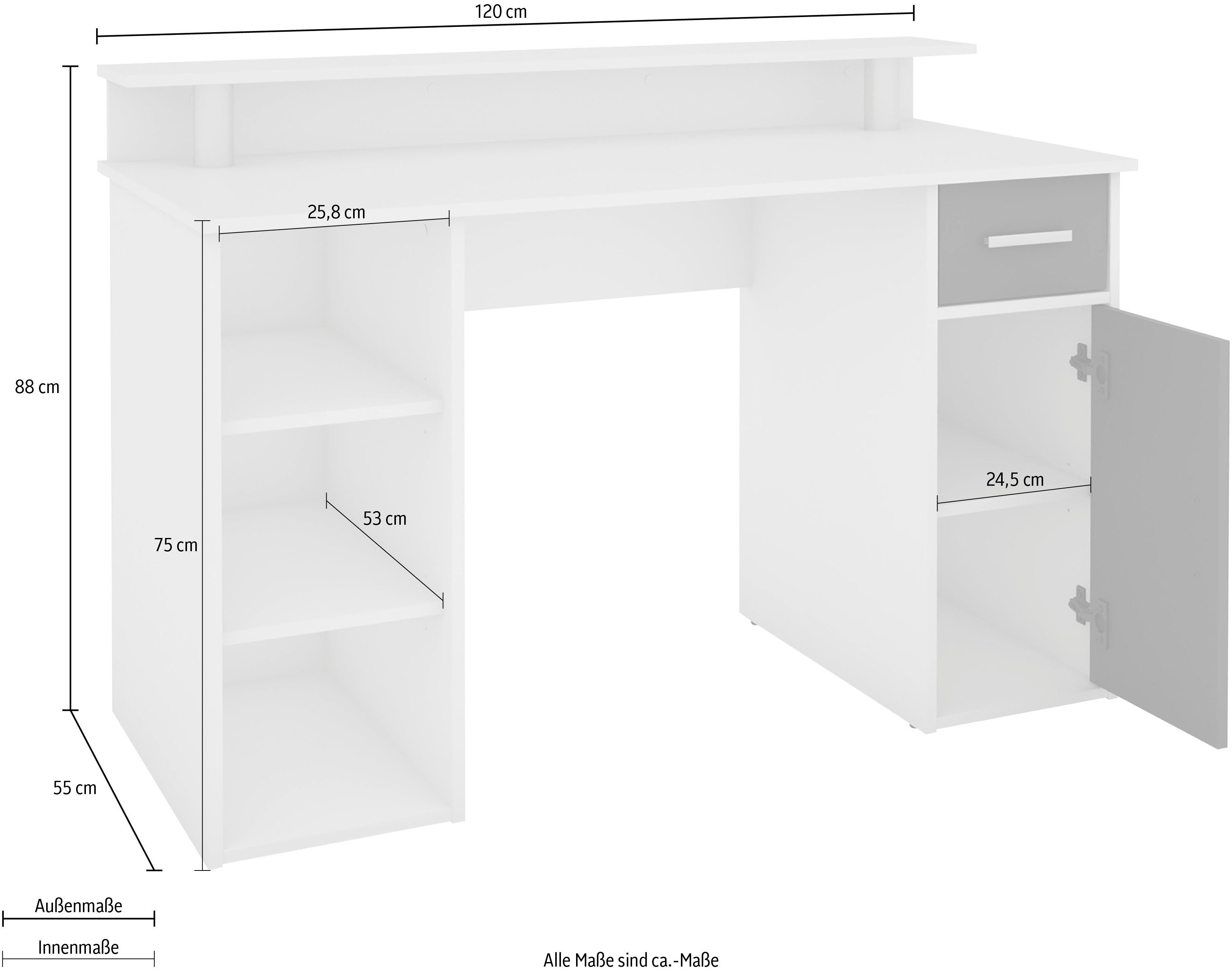 byLIVING Bureau Diego Breedte 120 cm