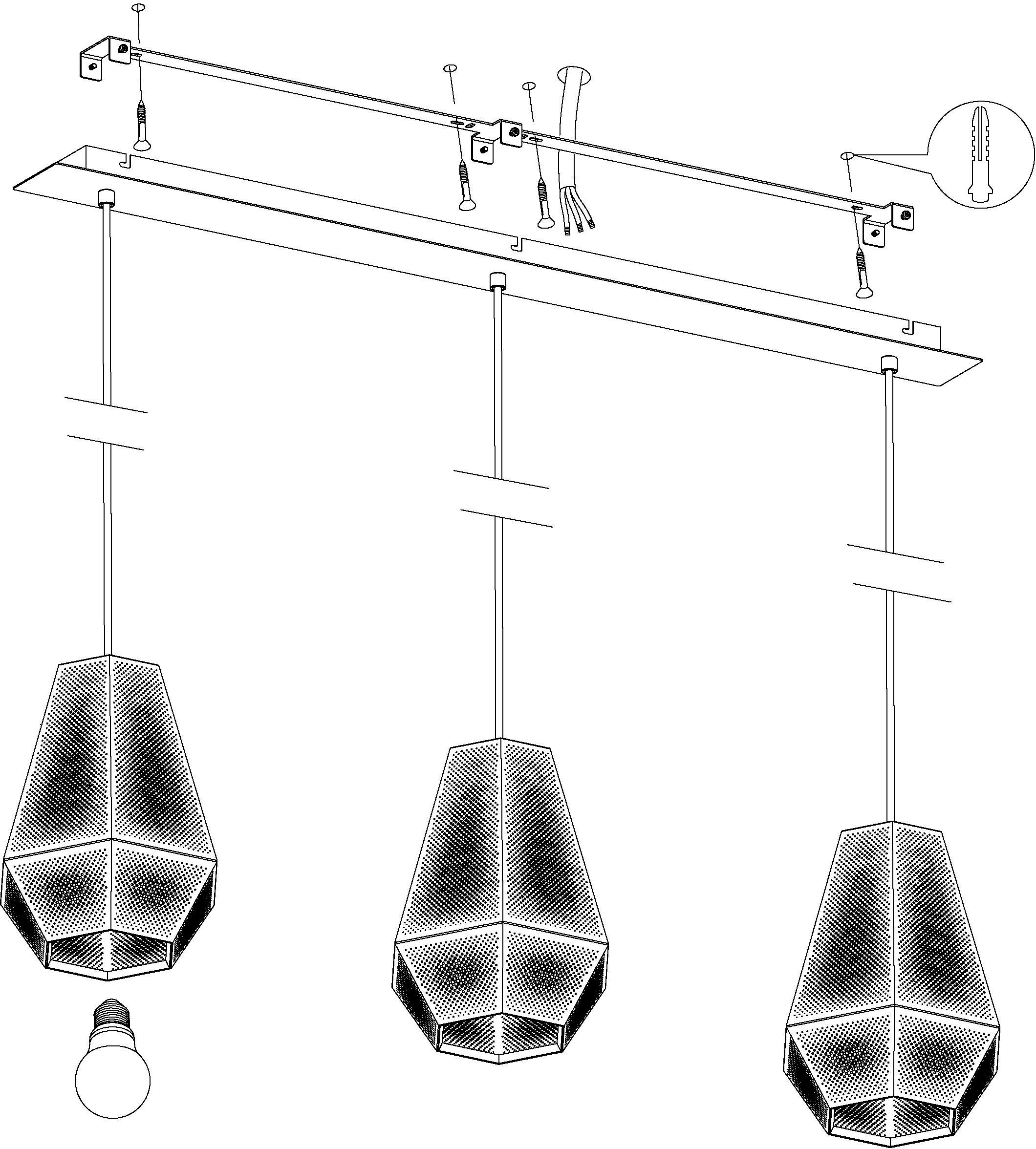 EGLO Hanglamp CHIAVICA Hanglicht, hanglamp